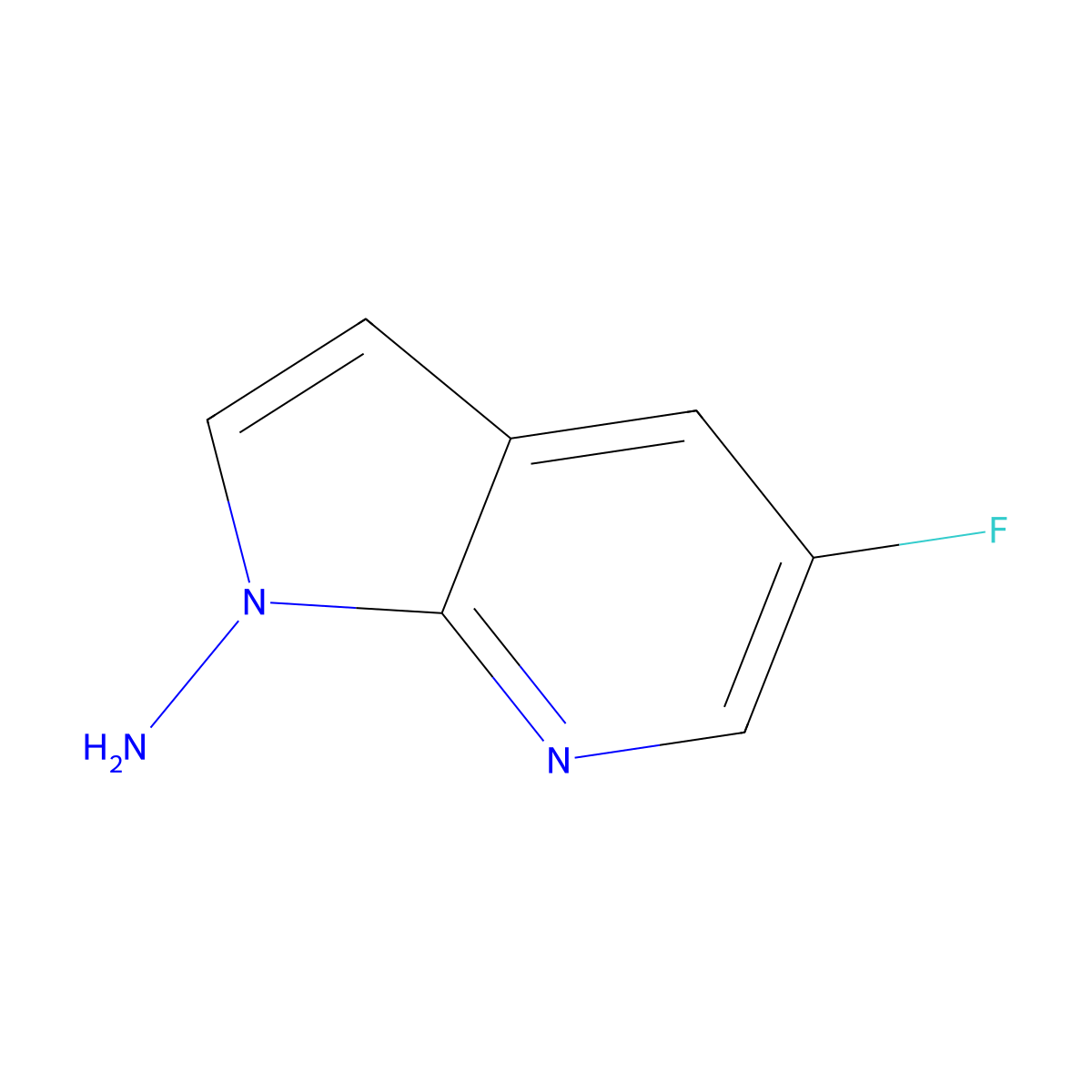 1H-Pyrrolo[2,3-b]pyridin-1-amine, 5-fluoro- molecular structure, CAS 1068976-44-2