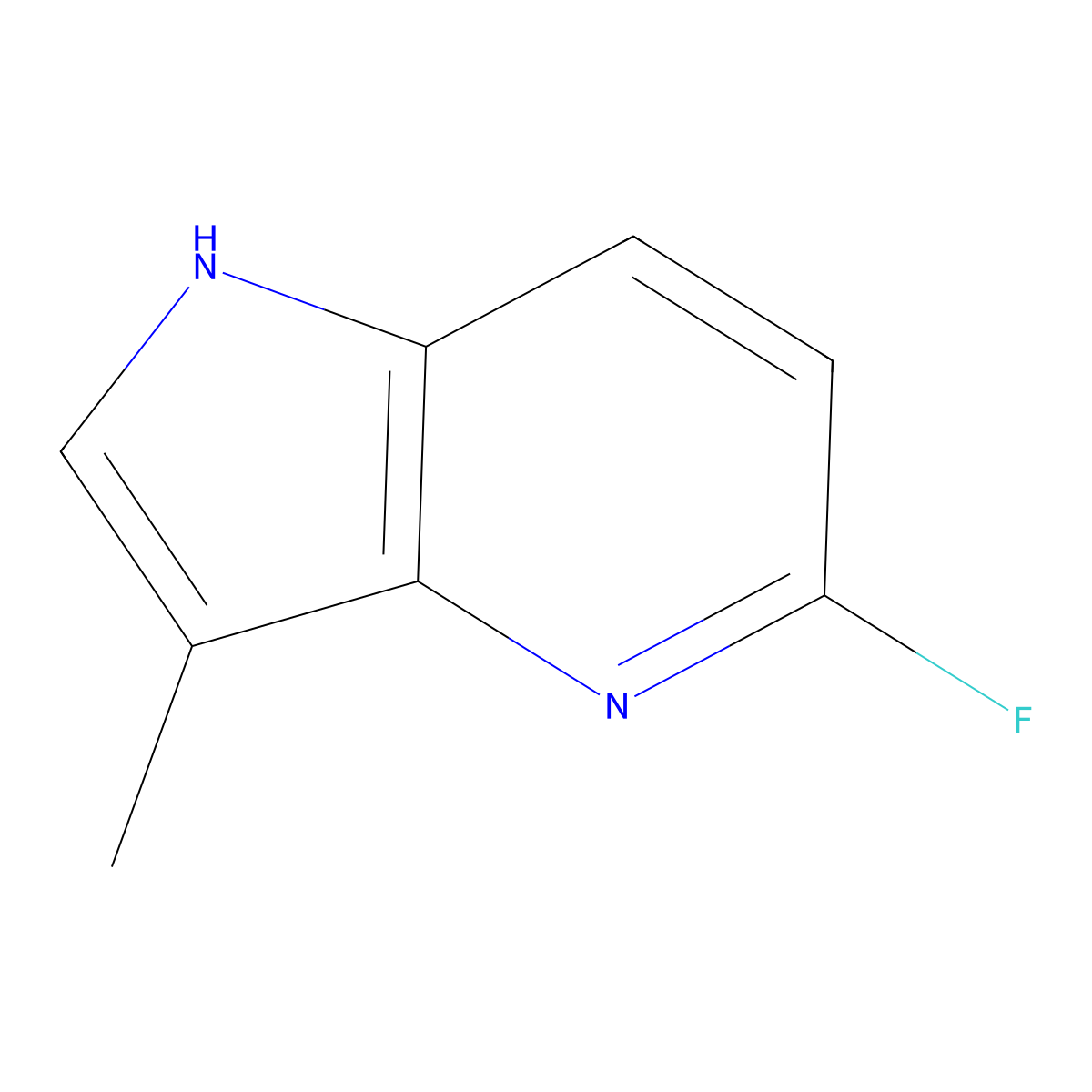 5-fluoro-3-methyl-1H-pyrrolo[3,2-b]pyridine molecular structure, CAS 1068976-55-5