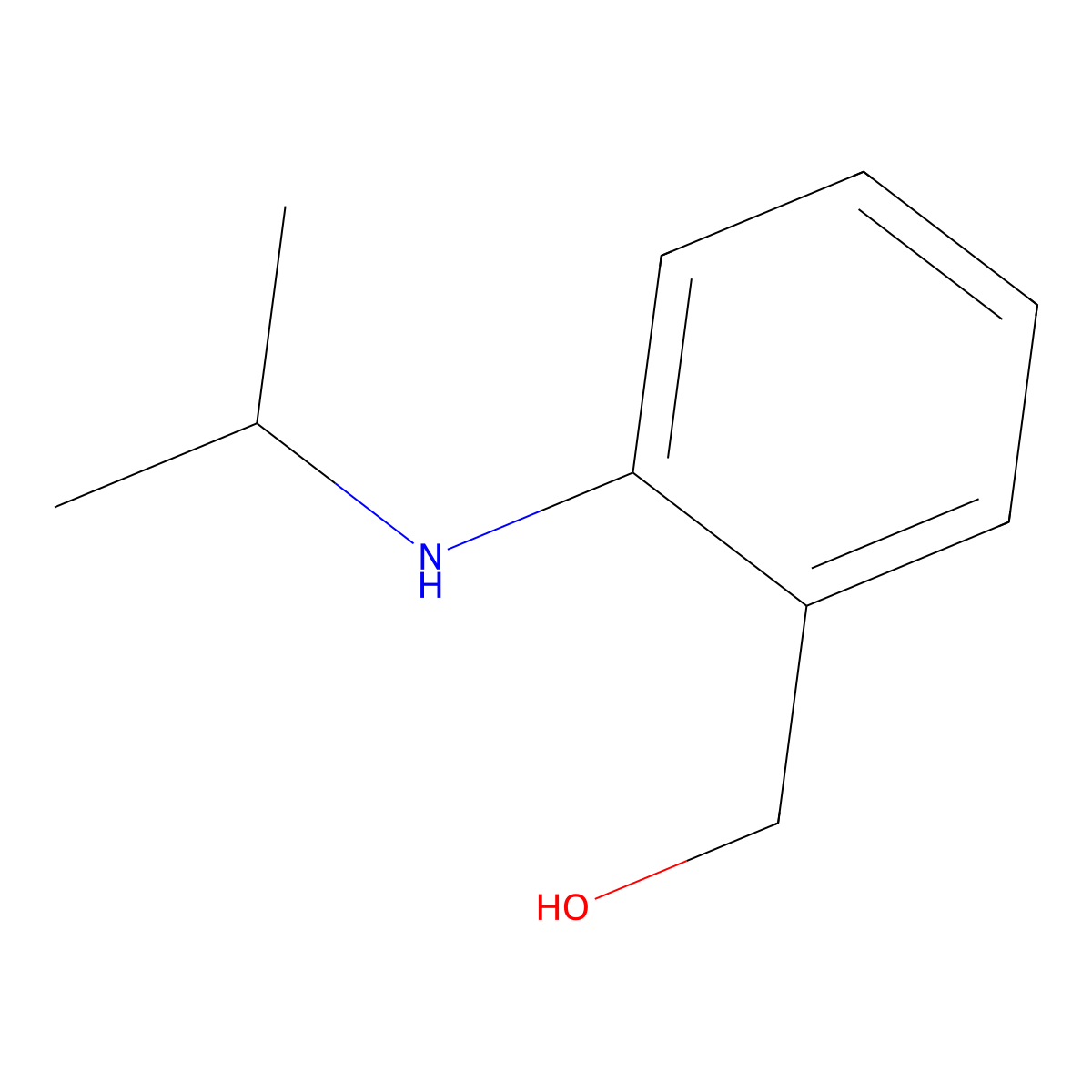 [2-(Propan-2-ylamino)phenyl]methanol molecular structure, CAS 106898-71-9
