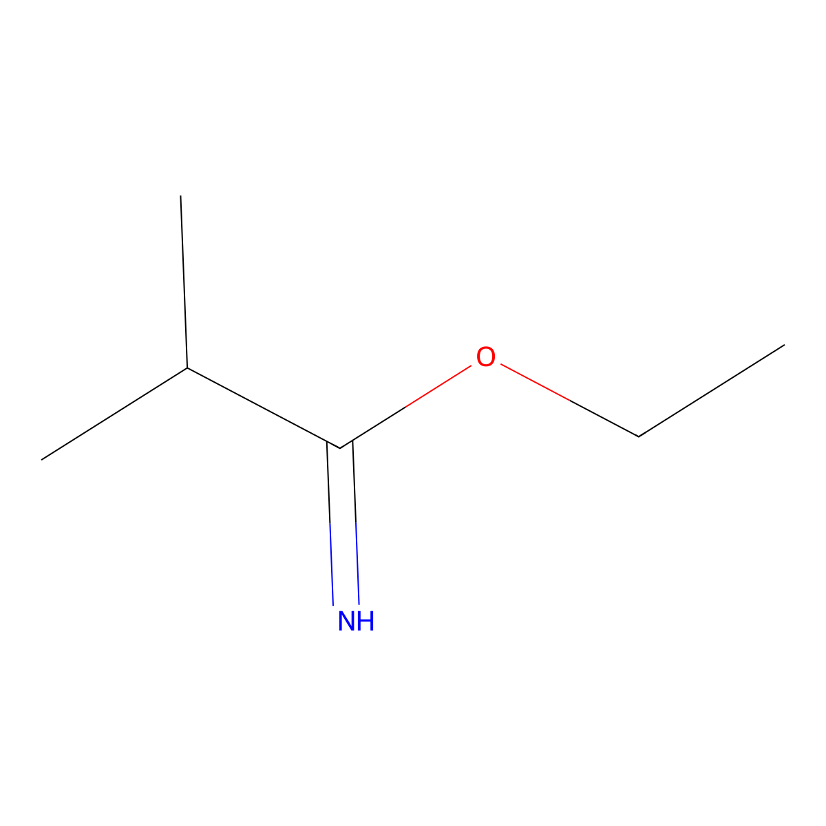 Ethyl 2-methylpropanimidoate molecular structure, CAS 1069-52-9