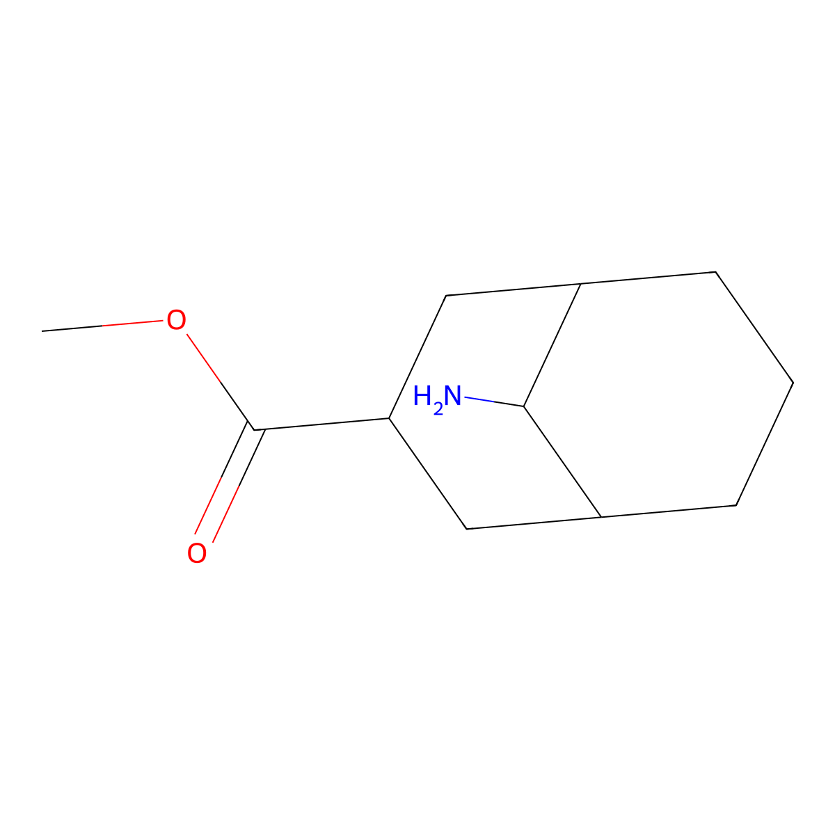9-Amino-bicyclo[3.3.1]nonane-3-carboxylic acid methyl ester molecular structure, CAS 1069036-18-5