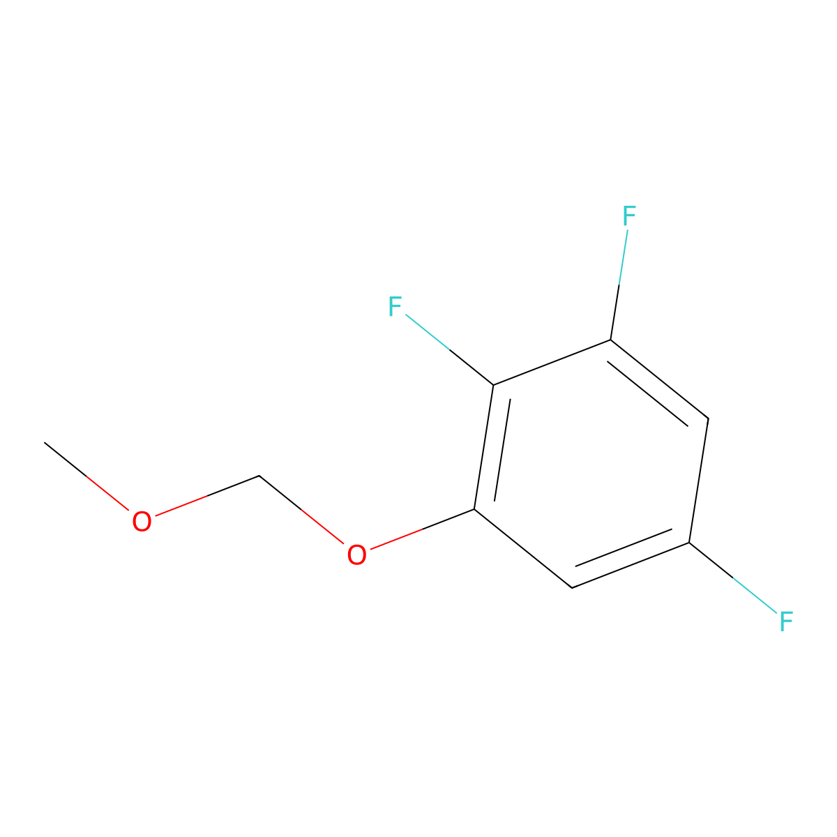 1,2,5-Trifluoro-3-methoxymethoxy-benzene molecular structure, CAS 1069039-57-1