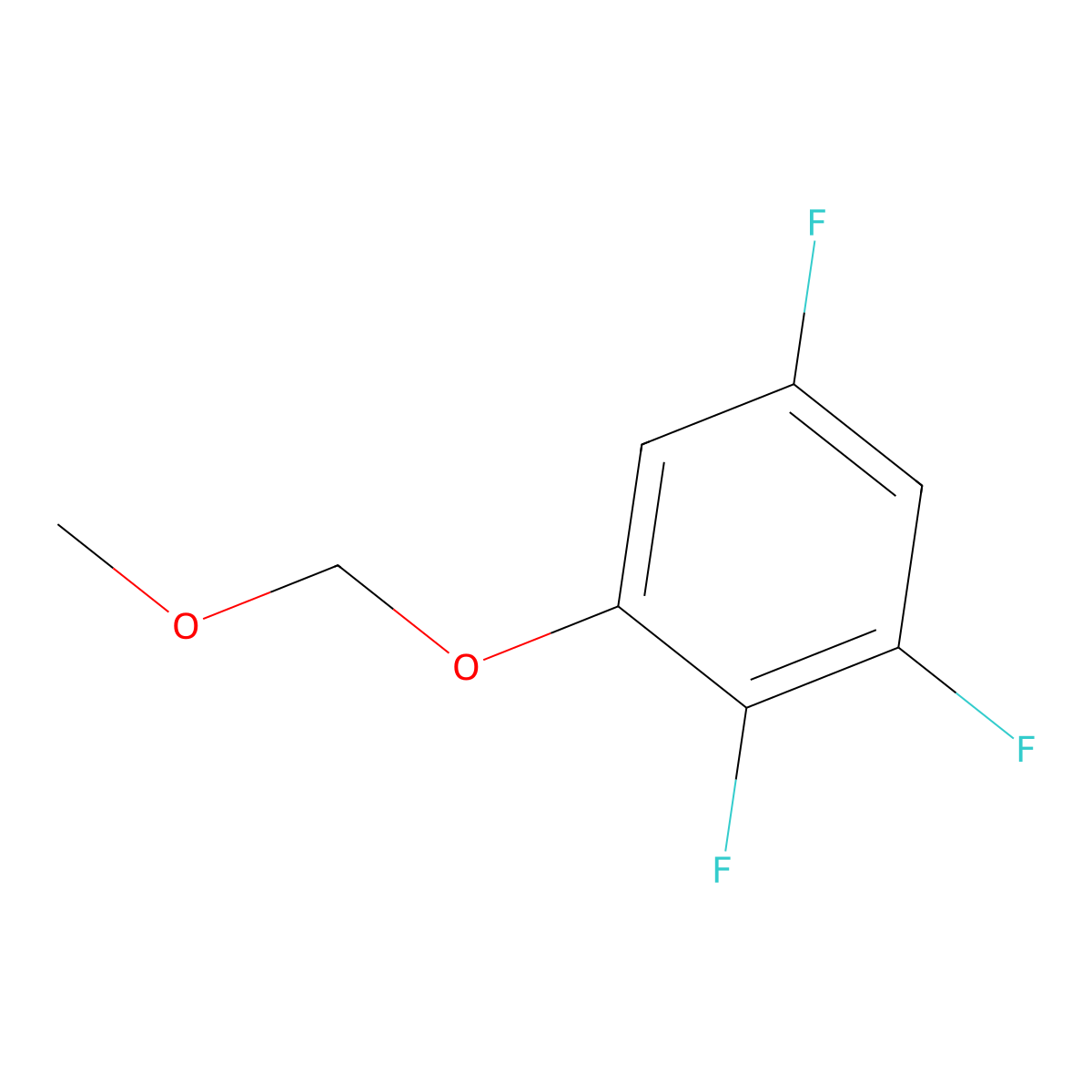 1,2,5-Trifluoro-3-methoxymethoxy-benzene molecular structure, CAS 1069039-57-1