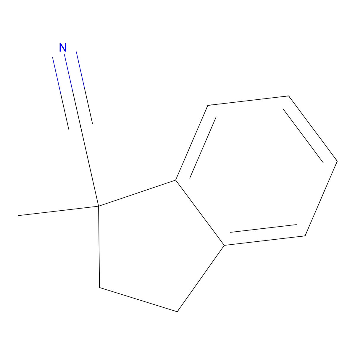 1-methyl-2,3-dihydro-1H-indene-1-carbonitrile molecular structure, CAS 1069111-72-3