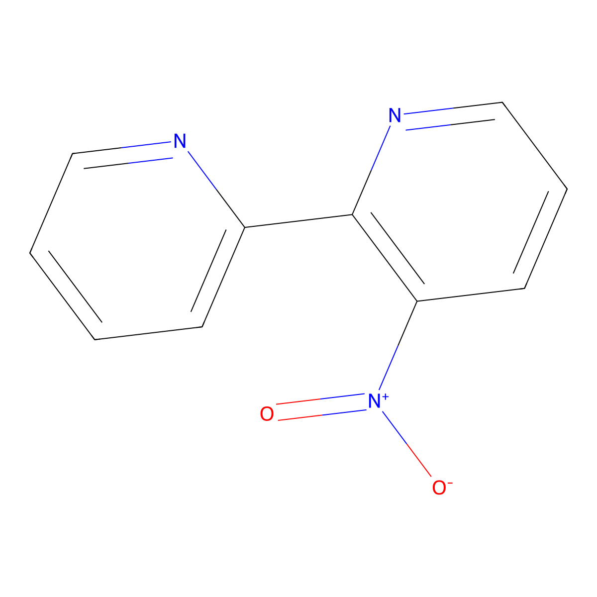 3-Nitro-2,2'-bipyridine molecular structure, CAS 1069137-31-0