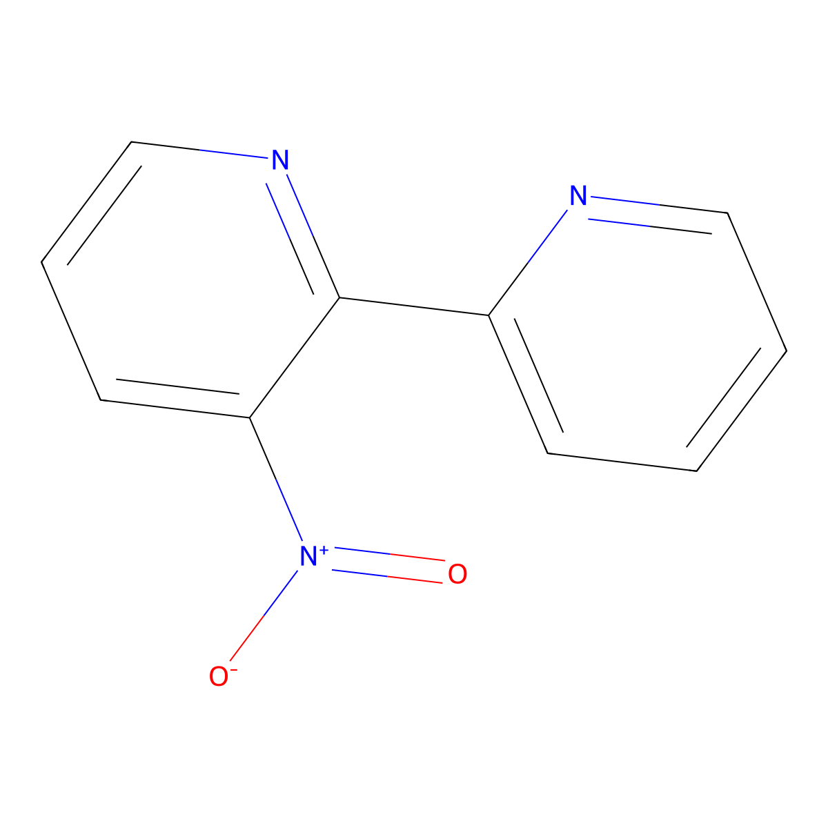 3-Nitro-2,2'-bipyridine molecular structure, CAS 1069137-31-0