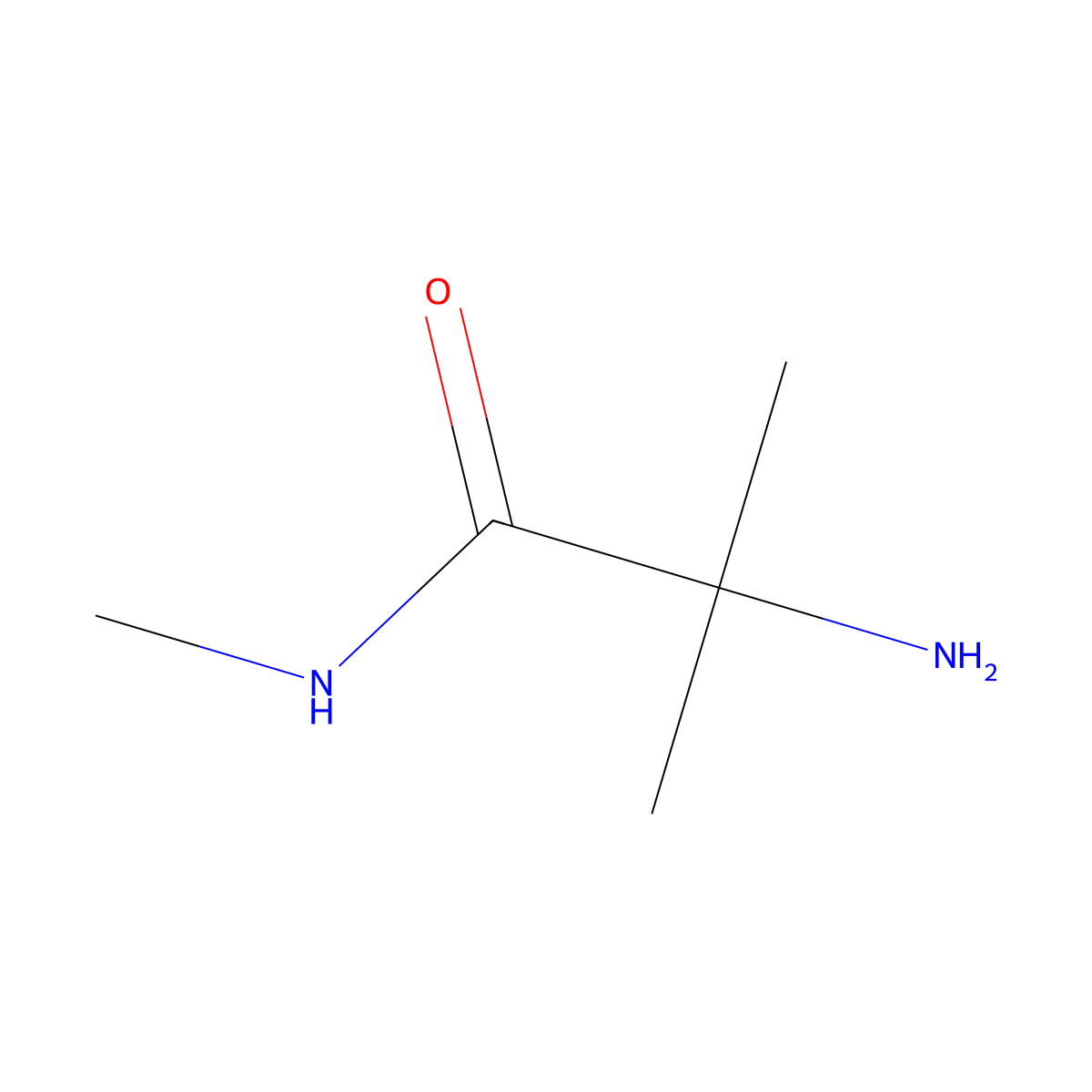 2-Amino-N,2-dimethylpropanamide molecular structure, CAS 106914-07-2