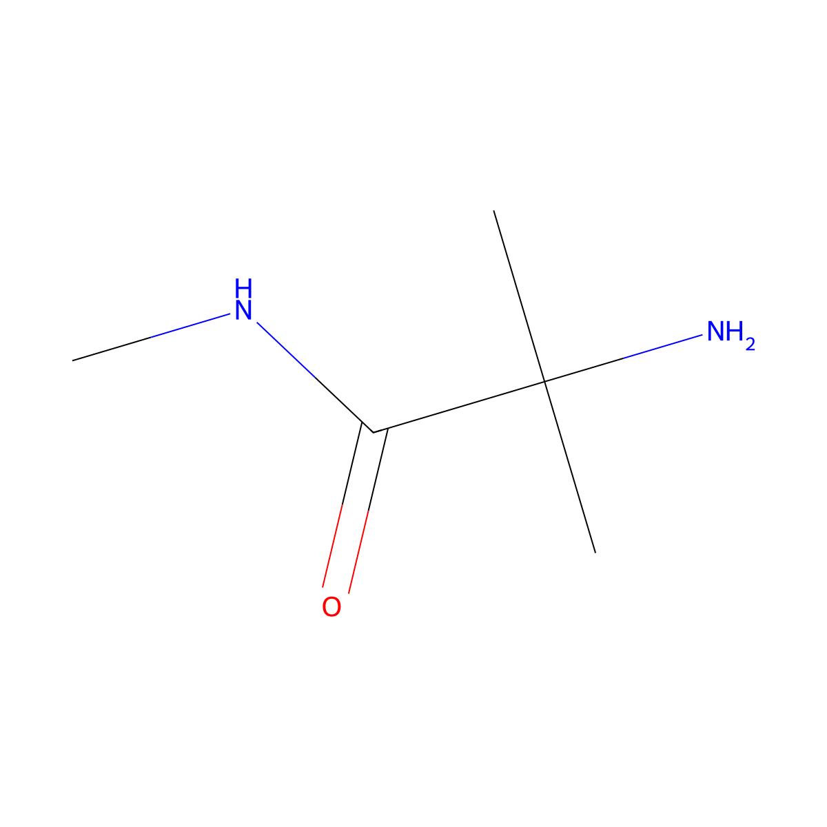 2-Amino-N,2-dimethylpropanamide molecular structure, CAS 106914-07-2