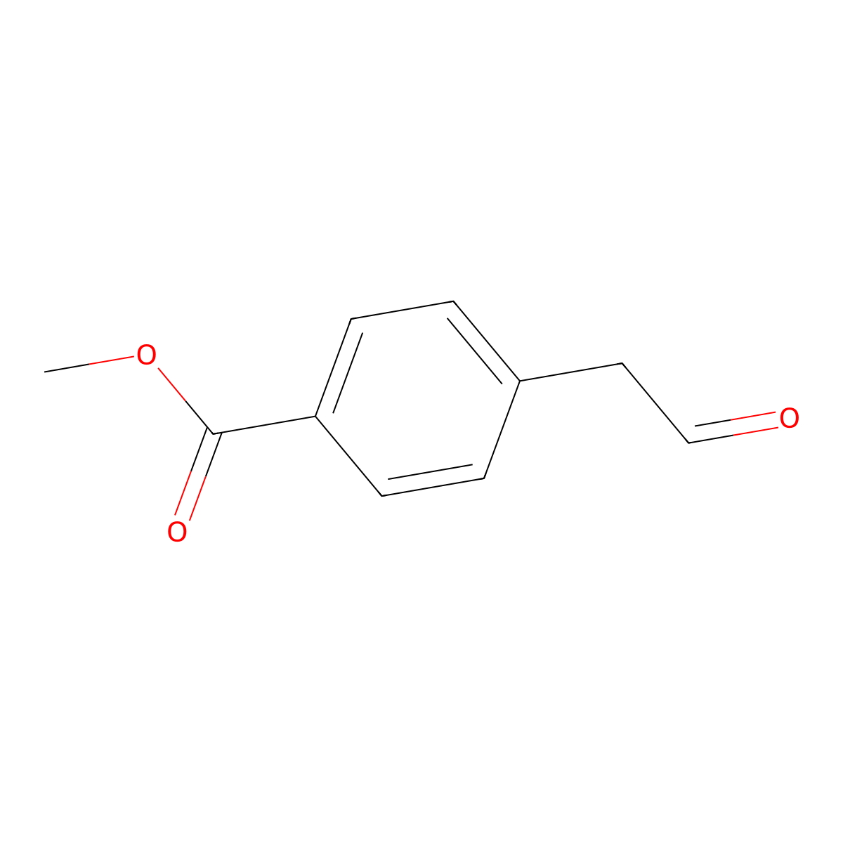 Methyl 4-(2-oxoethyl)benzoate molecular structure, CAS 106918-32-5