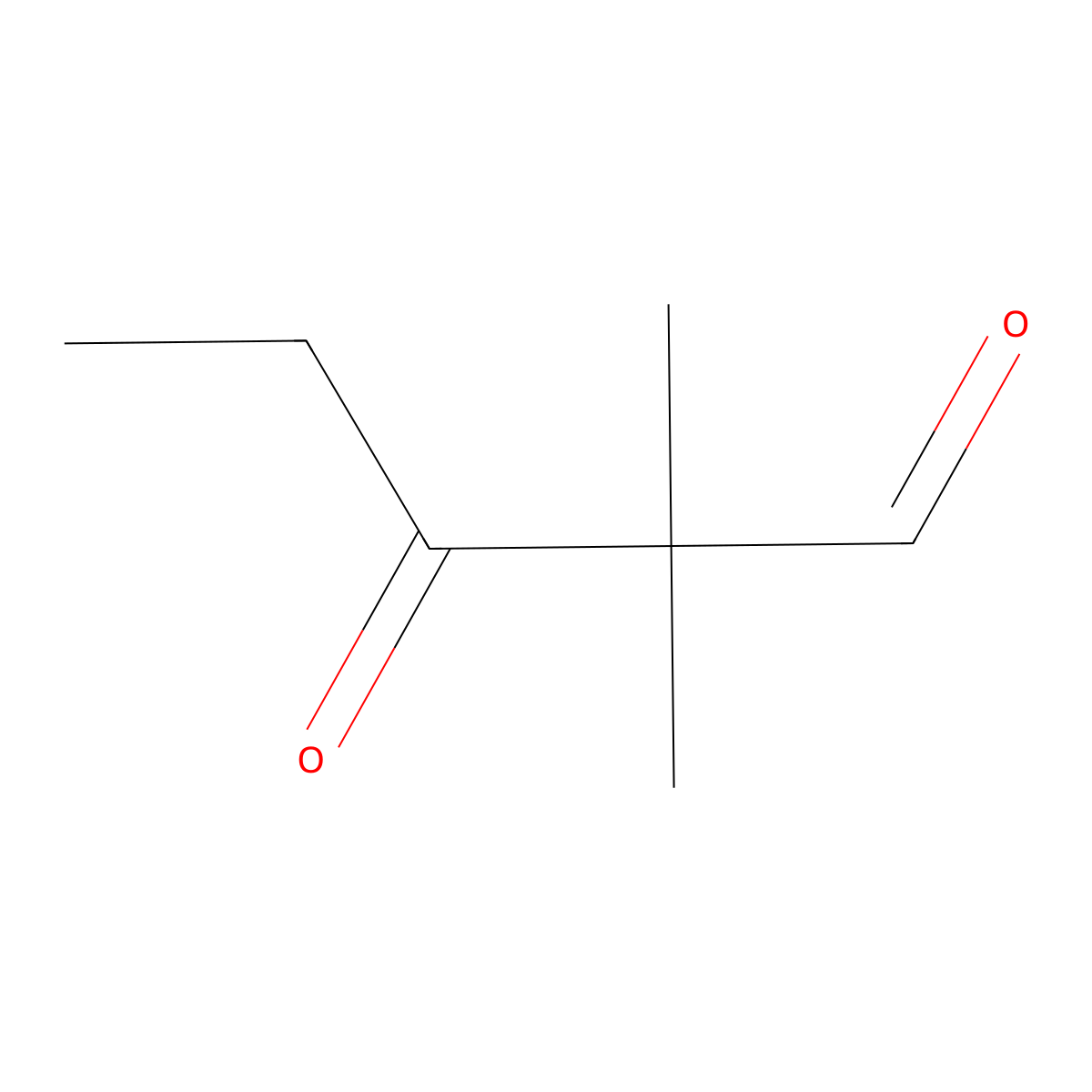 2,2-Dimethyl-3-oxopentanal molecular structure, CAS 106921-60-2