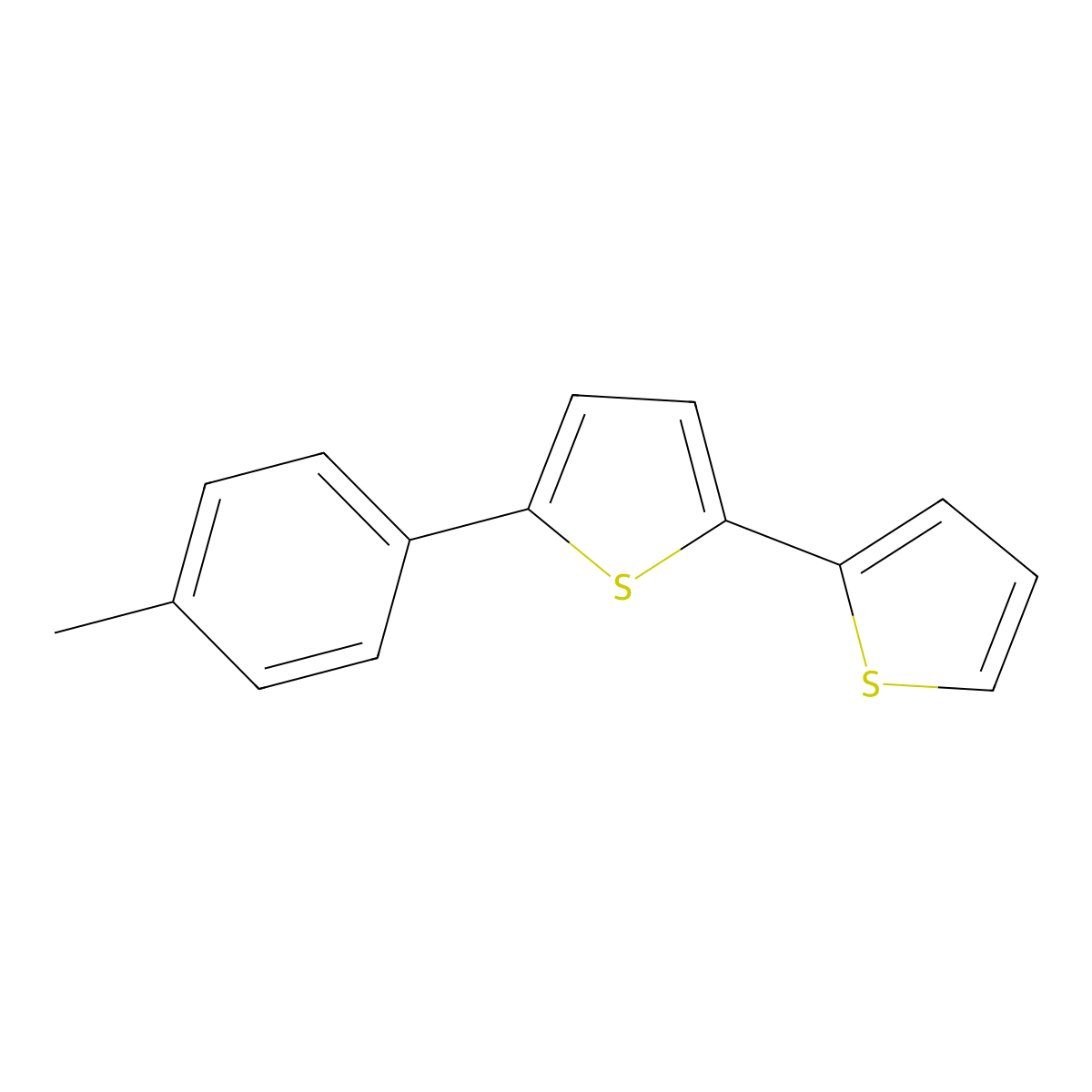 5-(4-Methylphenyl)-2,2'-bithiophene molecular structure, CAS 106925-77-3