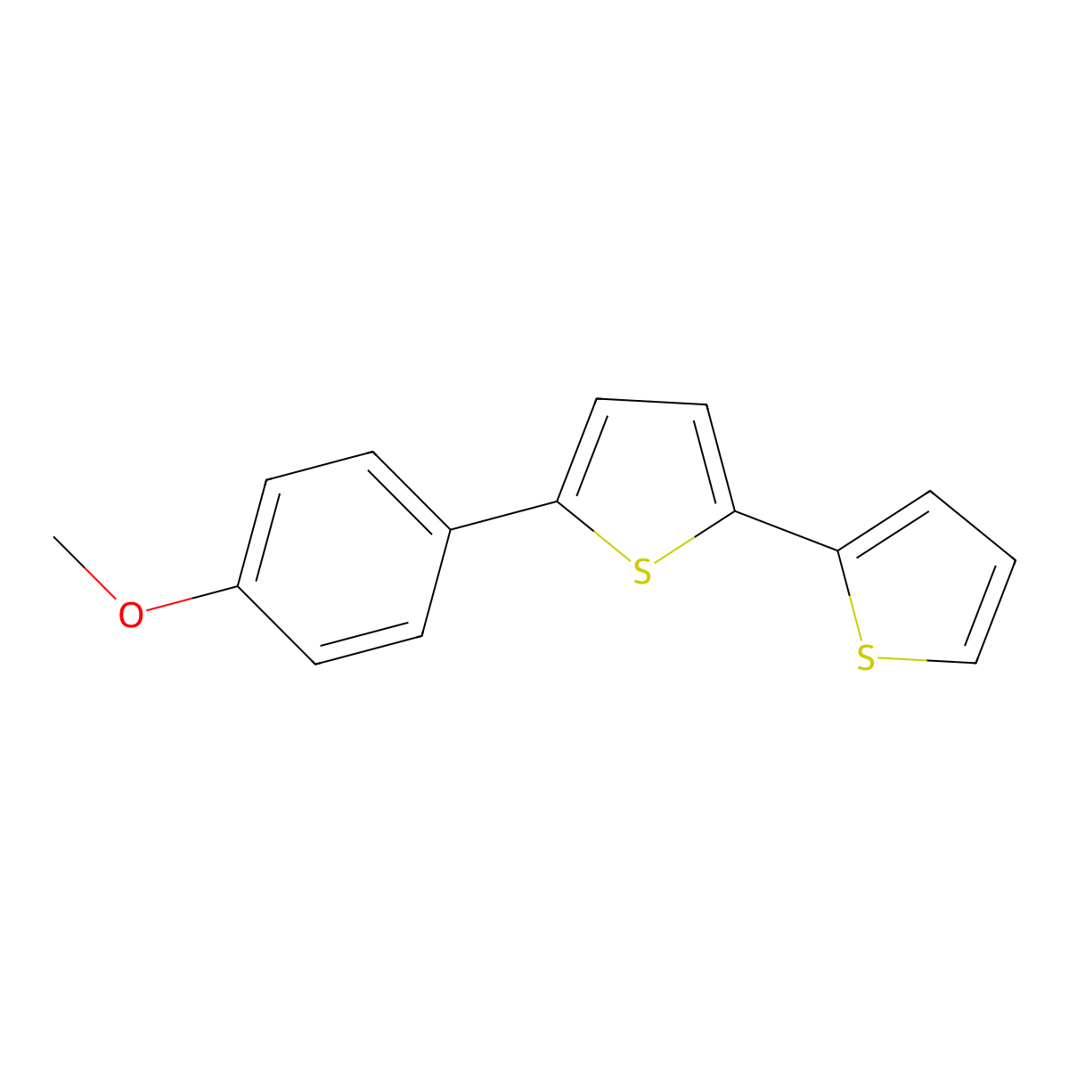 5-(4-Methoxyphenyl)-2,2'-bithiophene molecular structure, CAS 106925-79-5