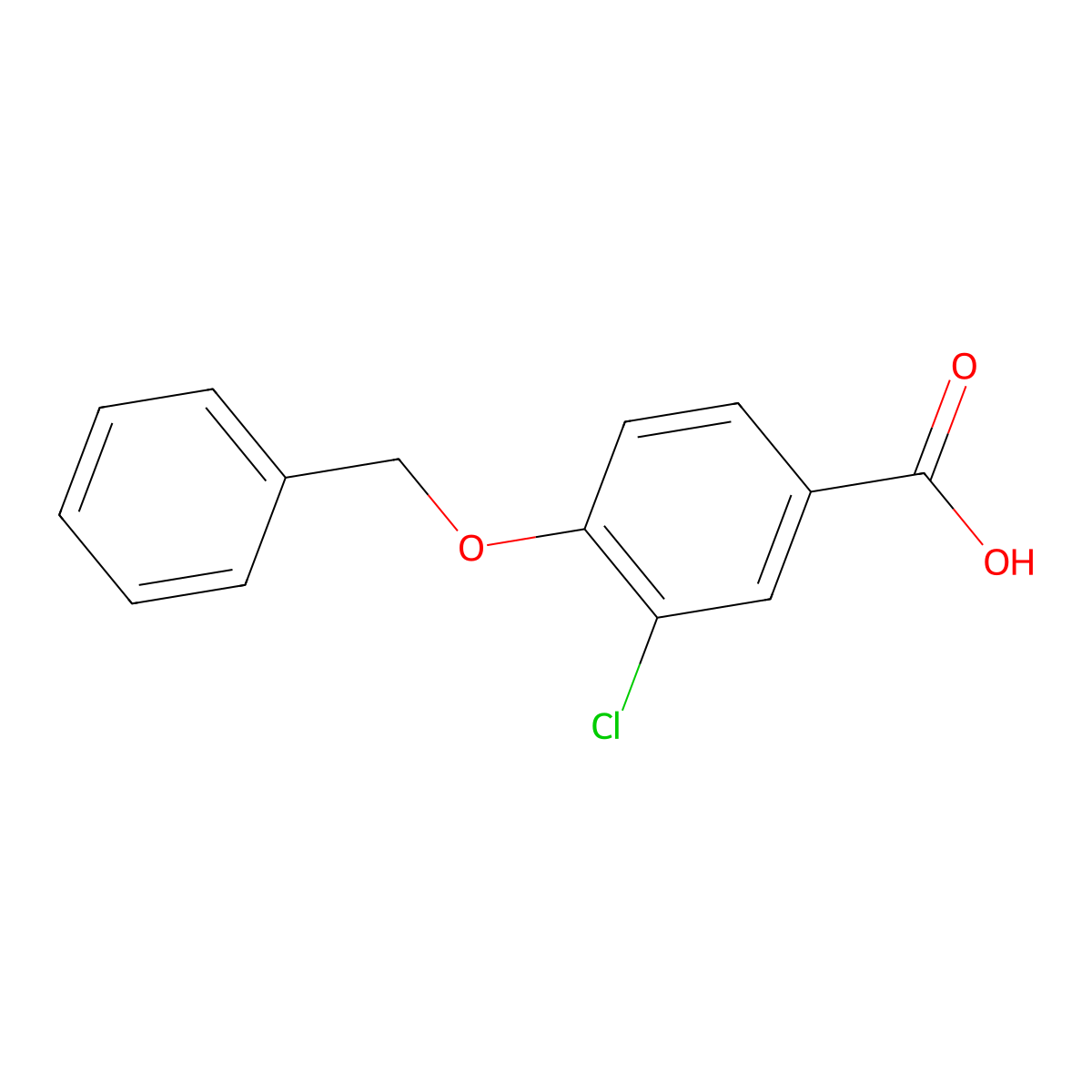 4-(Benzyloxy)-3-chlorobenzoic acid molecular structure, CAS 106931-79-7