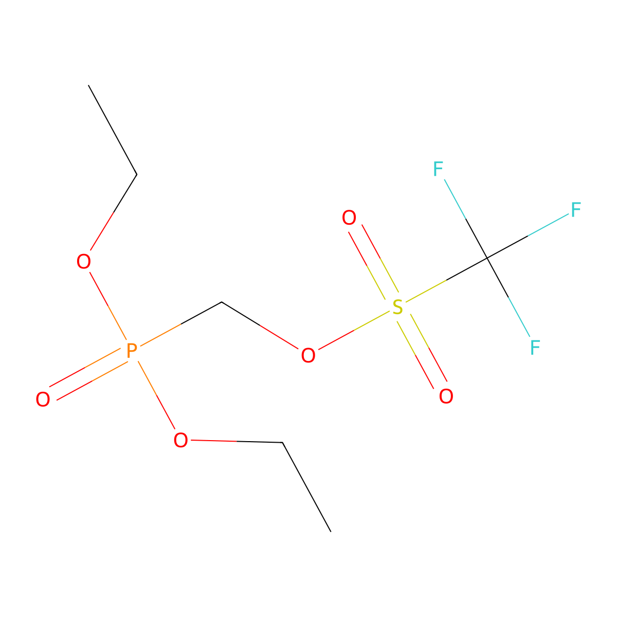 (Diethoxyphosphoryl)methyl trifluoromethanesulfonate molecular structure, CAS 106938-62-9