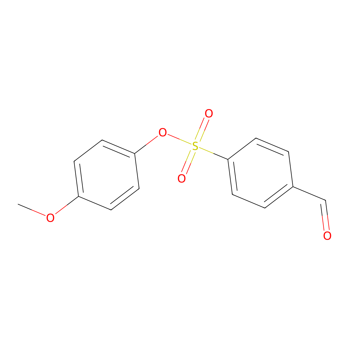 4-Methoxyphenyl 4-formylbenzenesulfonate molecular structure, CAS 106939-94-0
