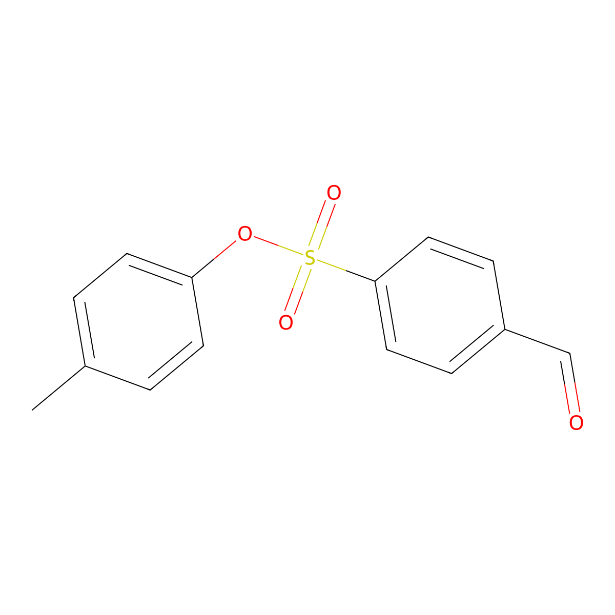 4-Methylphenyl 4-formylbenzenesulfonate molecular structure, CAS 106939-95-1