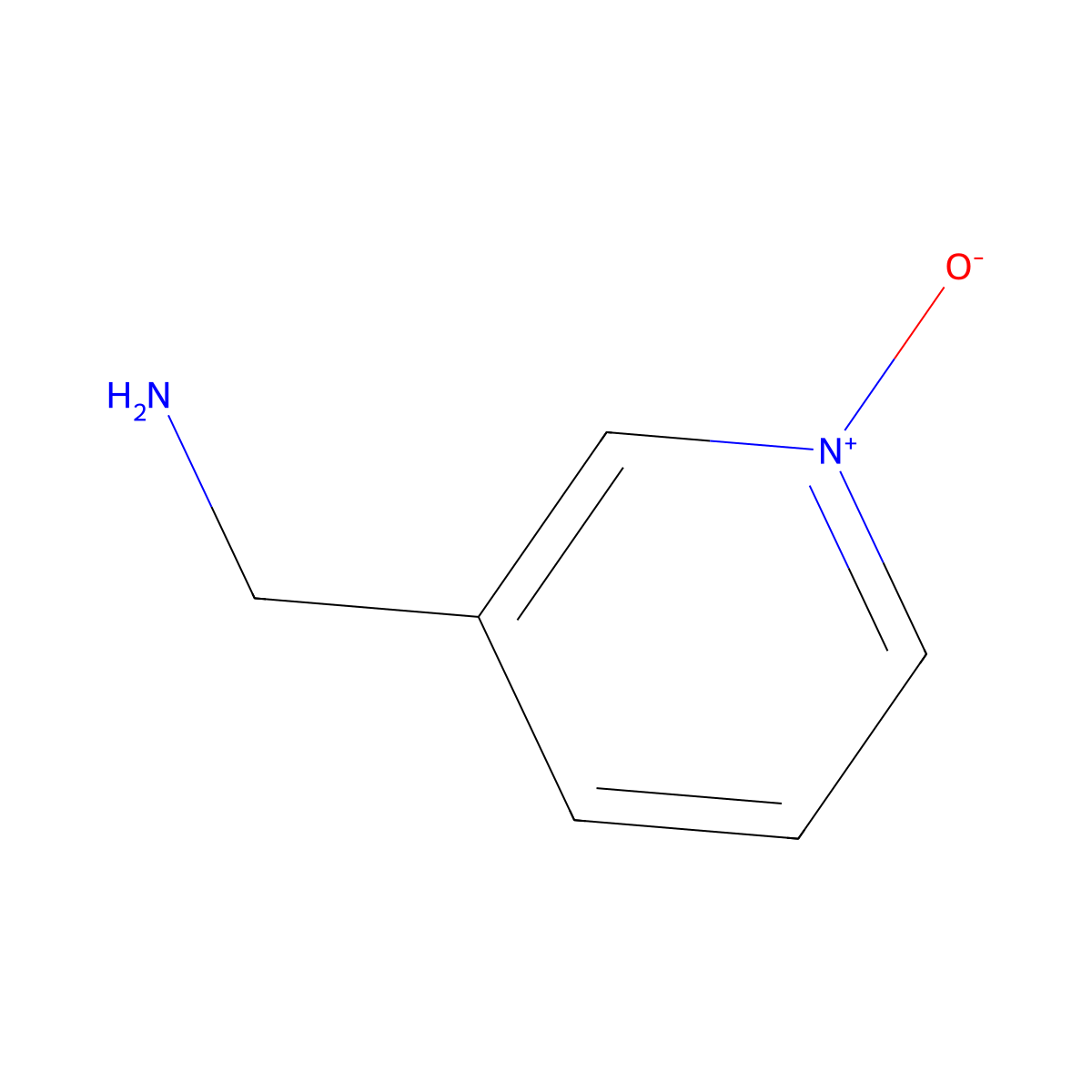 3-Aminomethylpyridine-N-oxide molecular structure, CAS 10694-10-7