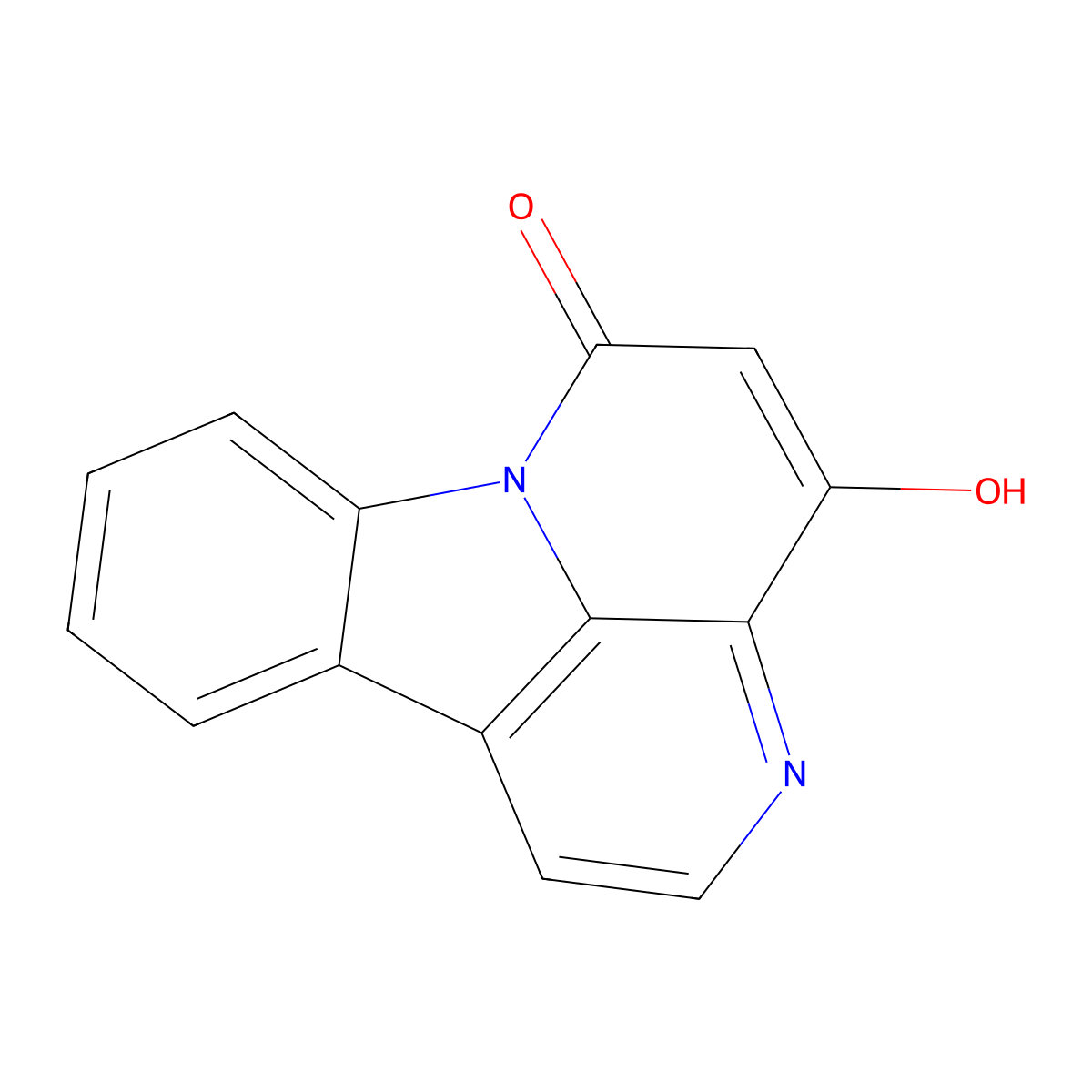 4-Hydroxycanthin-6-one molecular structure, CAS 106941-27-9