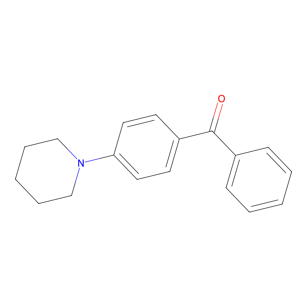 Methanone, phenyl[4-(1-piperidinyl)phenyl]- molecular structure, CAS 106947-61-9
