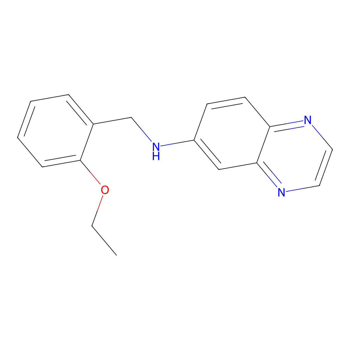 N-[(2-ethoxyphenyl)methyl]quinoxalin-6-amine molecular structure, CAS 1069626-54-5