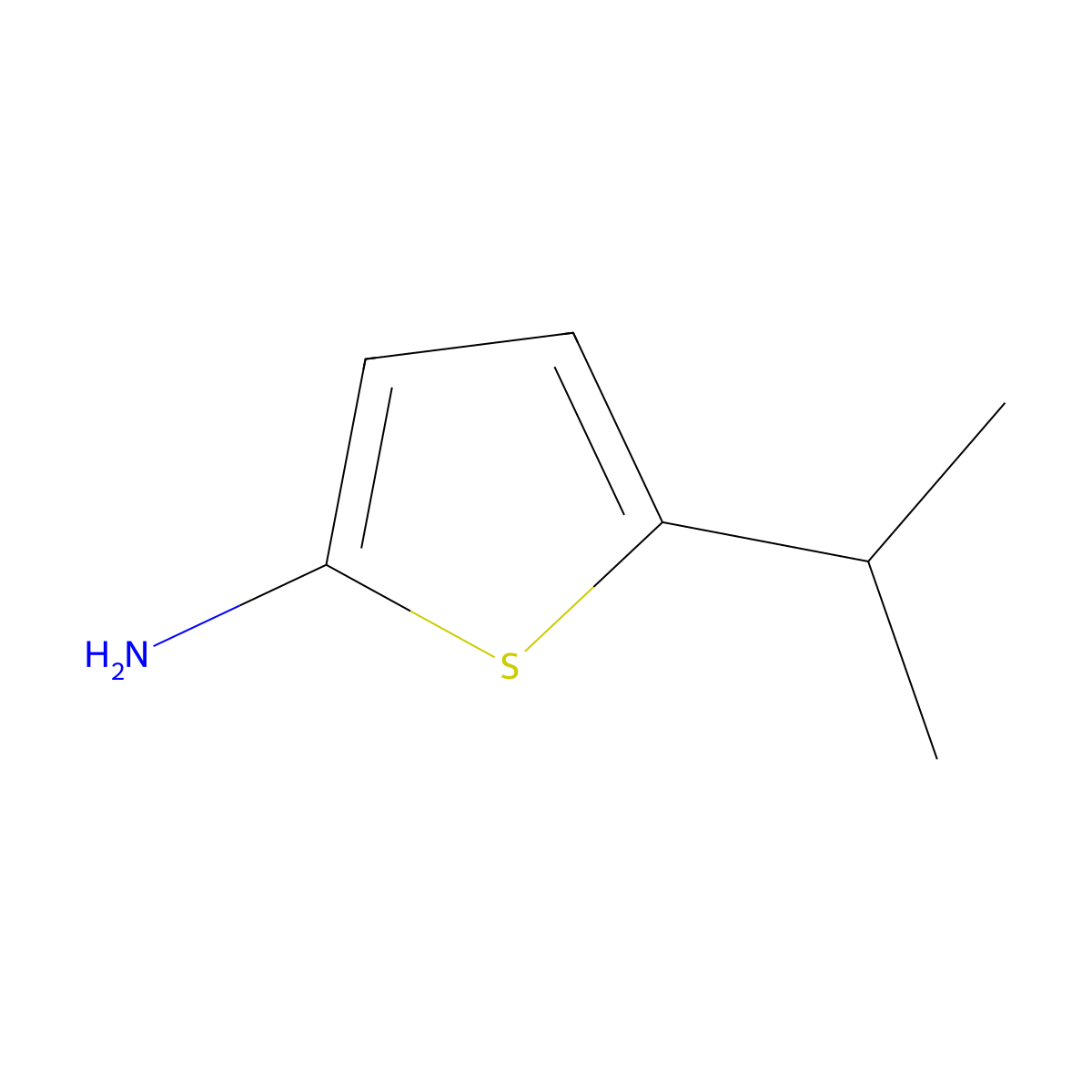 5-Isopropylthiophen-2-amine molecular structure, CAS 106971-18-0