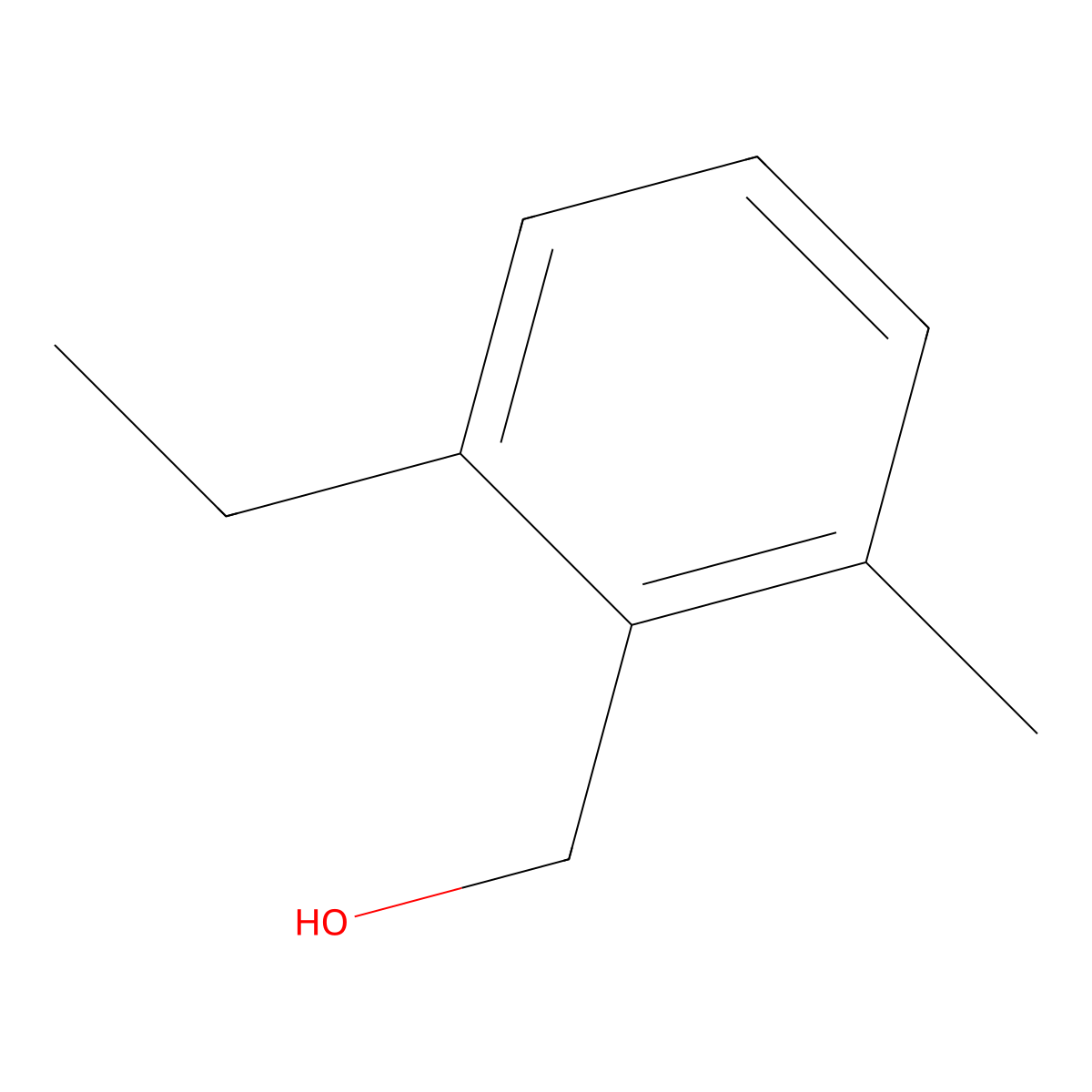 (2-Ethyl-6-methylphenyl)methanol molecular structure, CAS 106976-43-6