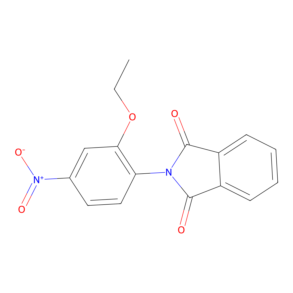 2-(2-Ethoxy-4-nitrophenyl)isoindoline-1,3-dione molecular structure, CAS 106981-60-6