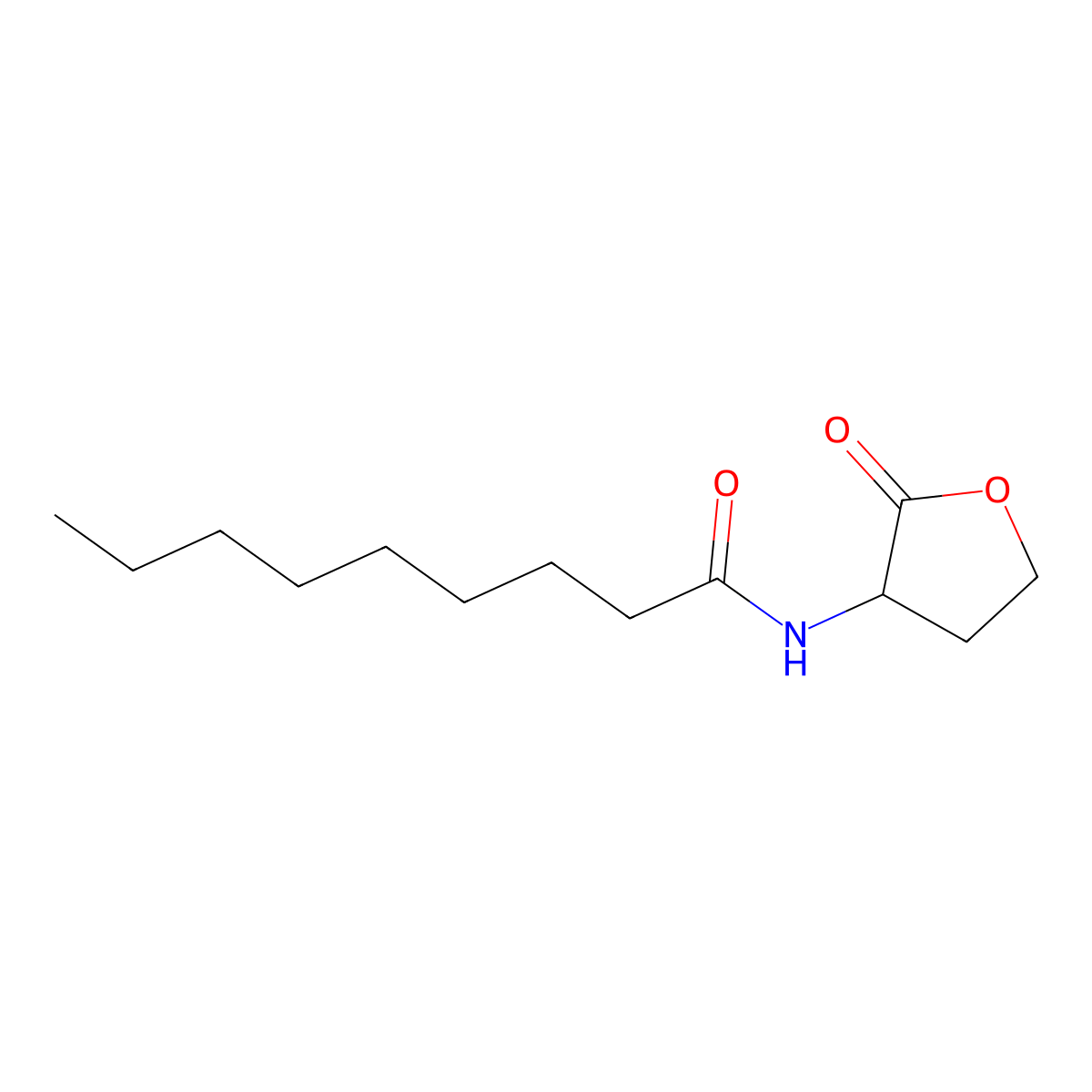 N-(Tetrahydro-2-oxo-3-furanyl)nonanamide molecular structure, CAS 106983-32-8