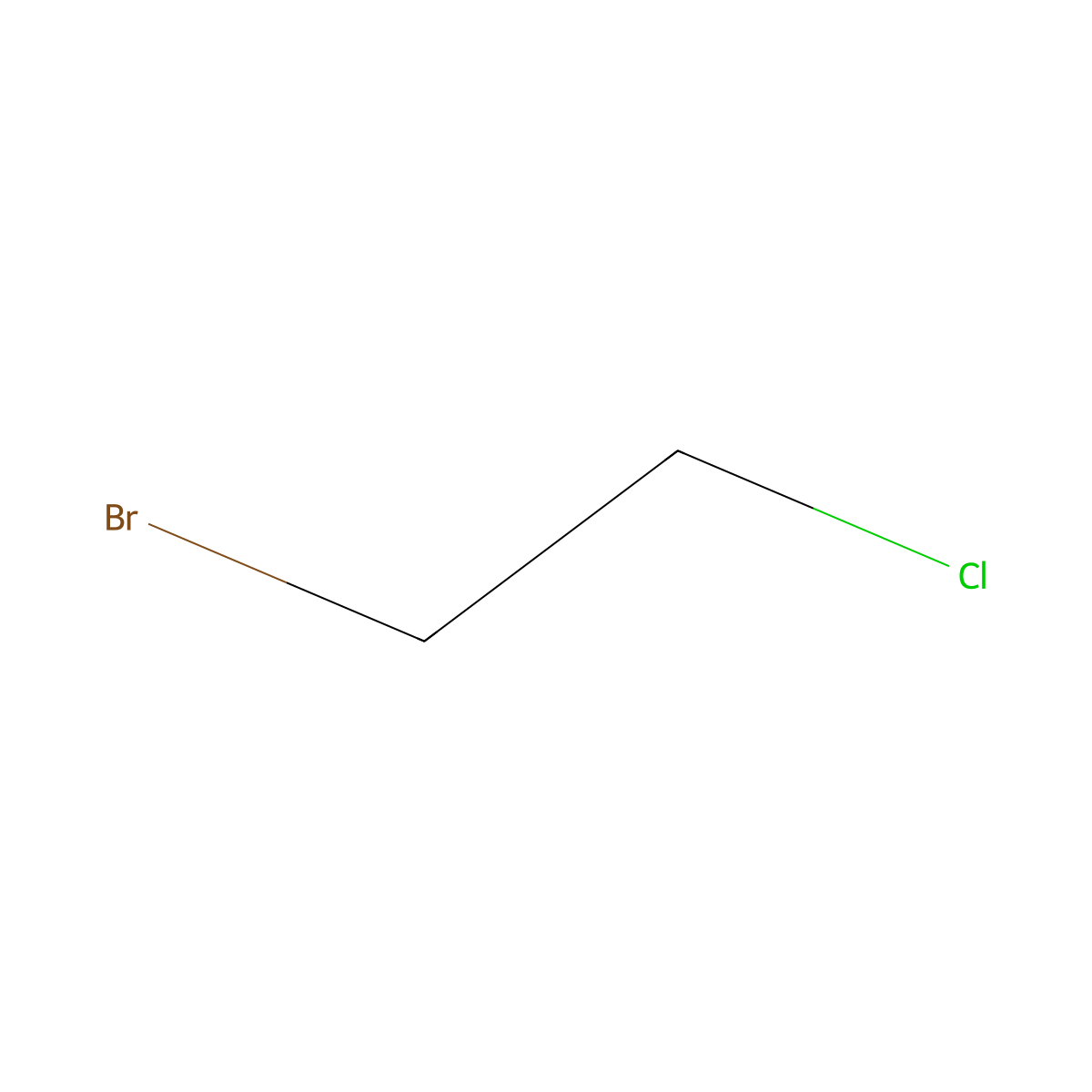 1-Bromo-2-Chloroethane molecular structure, CAS 107-04-0