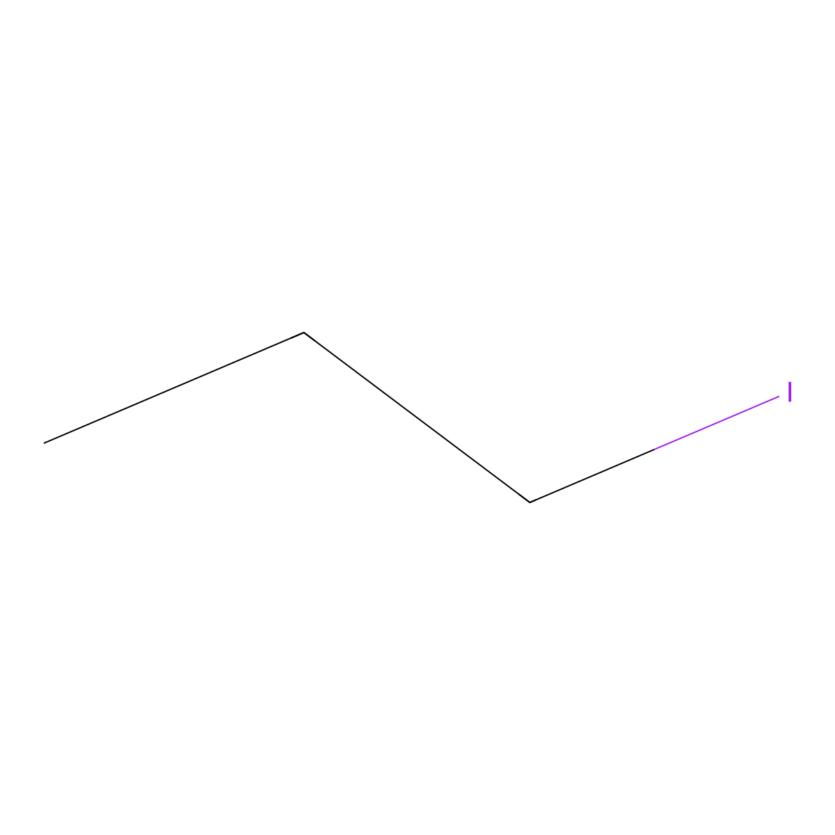 1-Iodopropane molecular structure, CAS 107-08-4