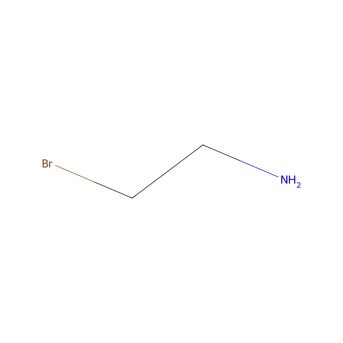 2-Bromoethylamine molecular structure, CAS 107-09-5