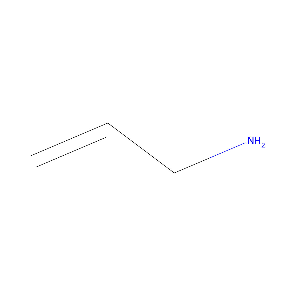 Allylamine molecular structure, CAS 107-11-9