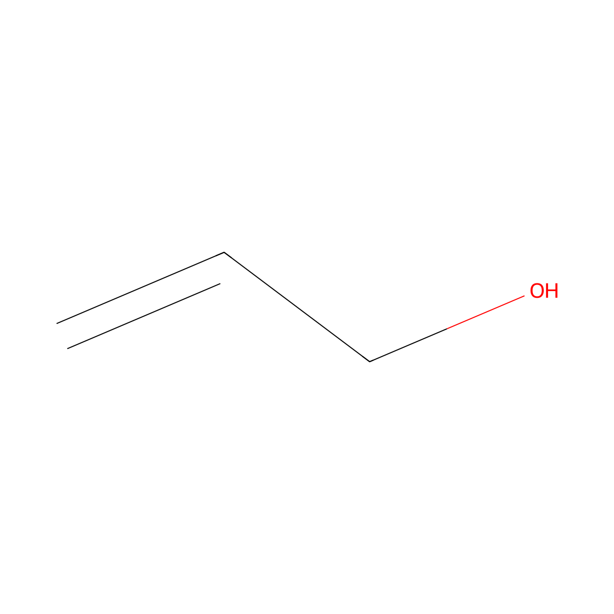 Allyl Alcohol molecular structure, CAS 107-18-6
