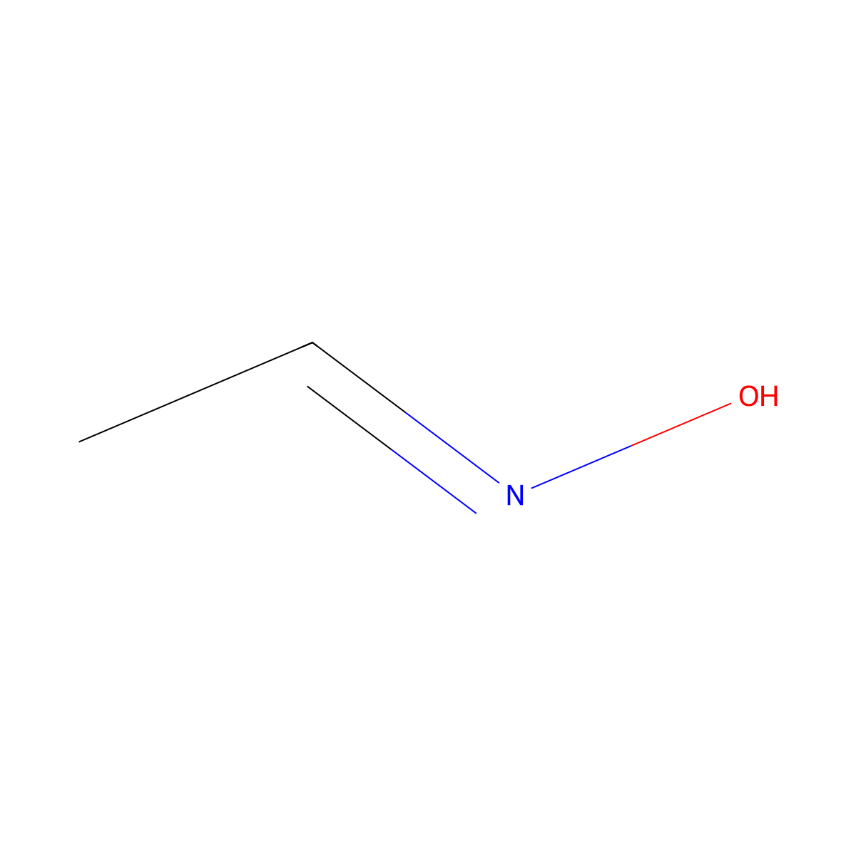 Aldoxime molecular structure, CAS 107-29-9