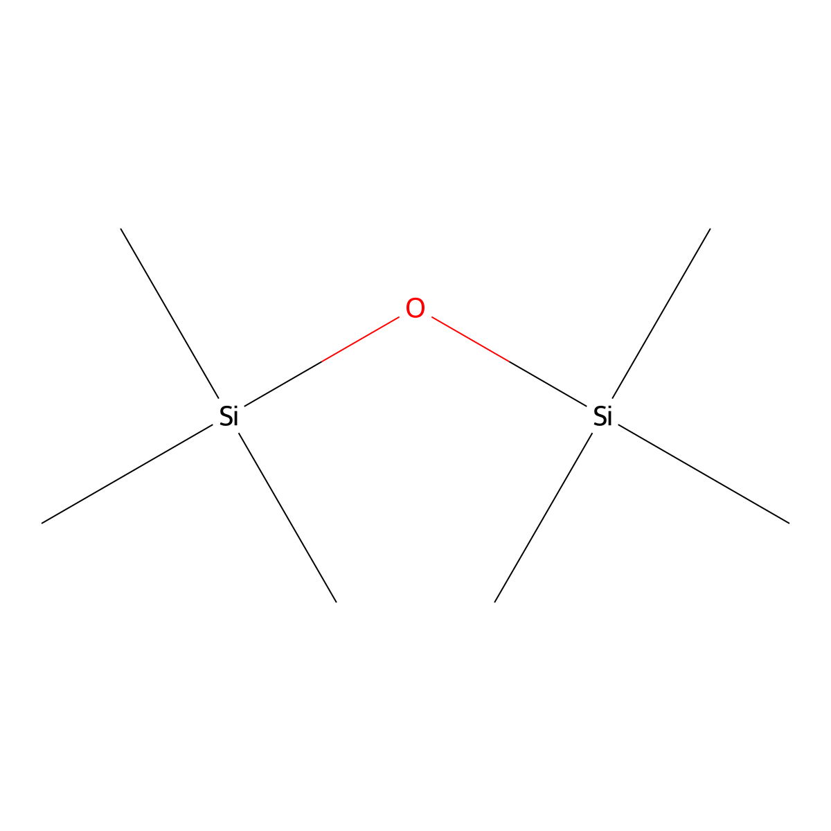 Hexamethyldisiloxane molecular structure, CAS 107-46-0