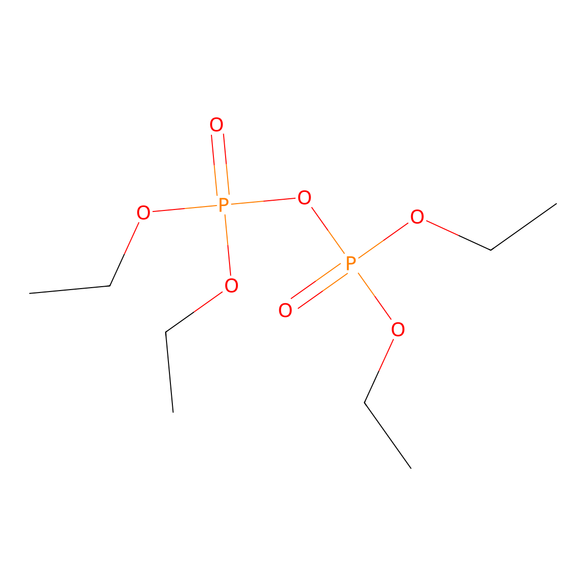 Tetraethyl Pyrophosphate molecular structure, CAS 107-49-3