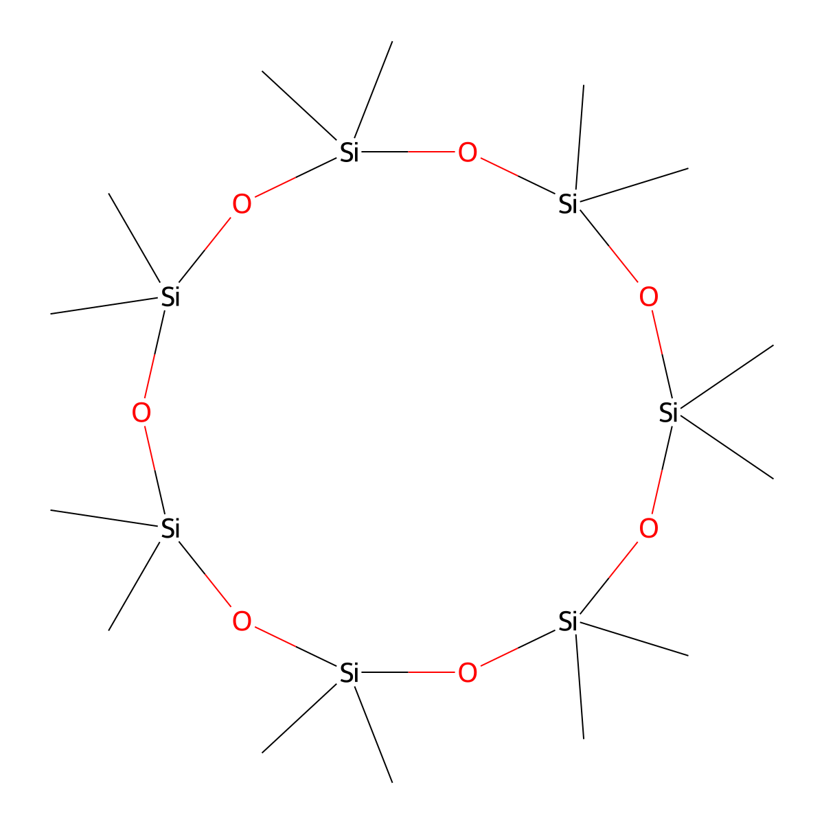 Tetradecamethylcycloheptasiloxane molecular structure, CAS 107-50-6