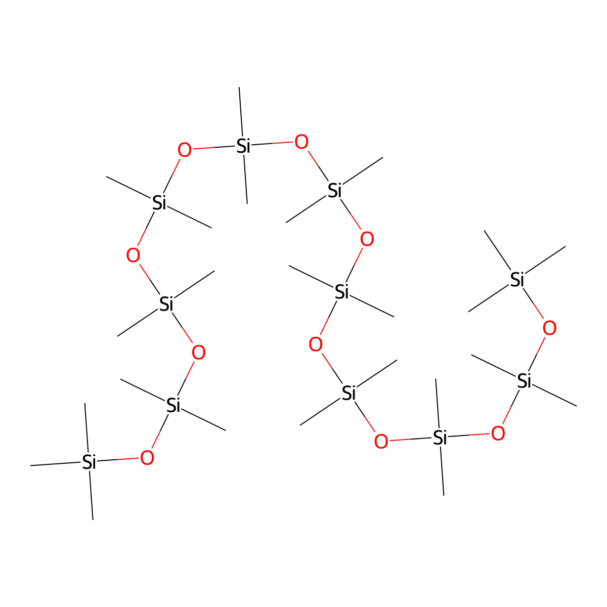 Undecasiloxane, tetracosamethyl- molecular structure, CAS 107-53-9
