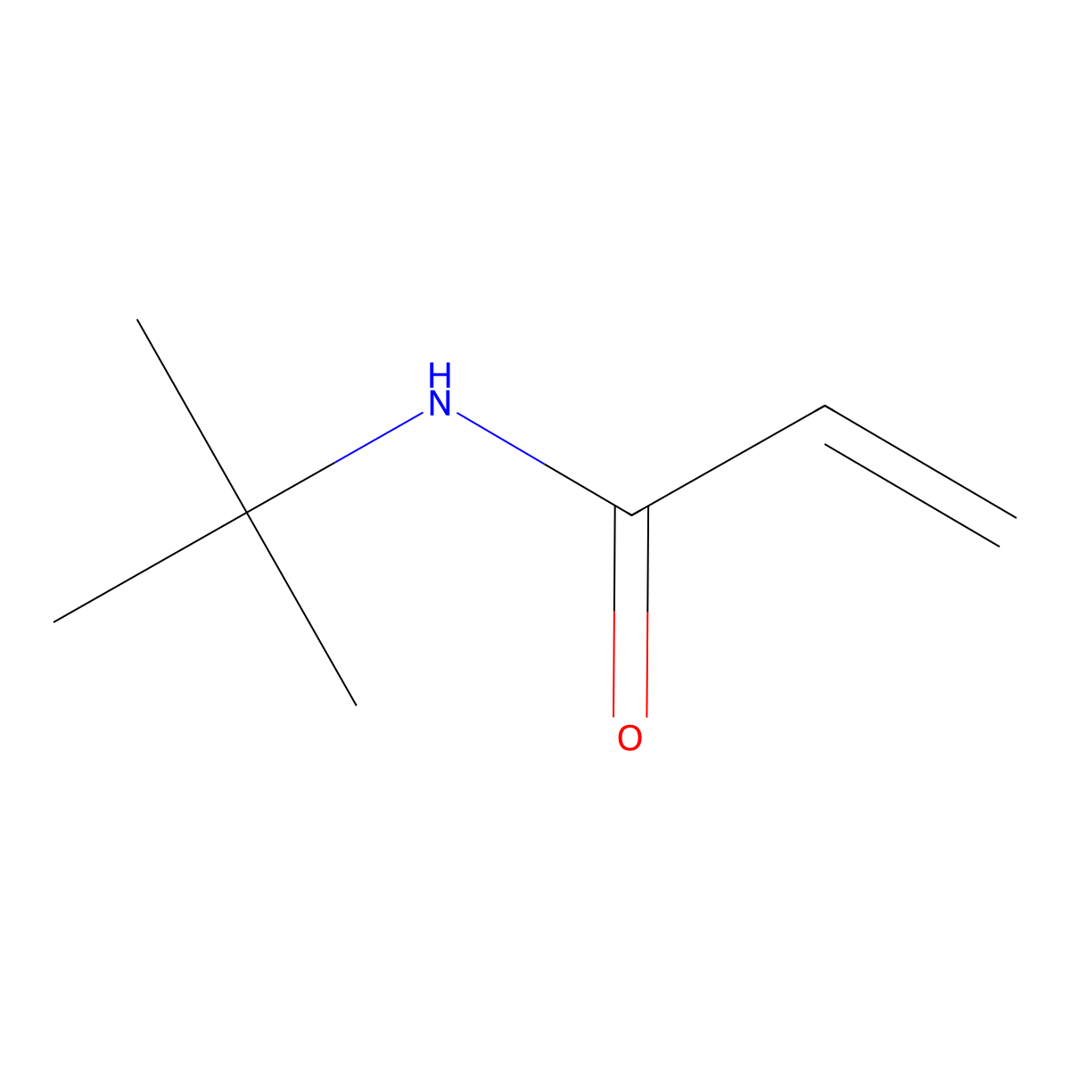 tert-Butylacrylamide molecular structure, CAS 107-58-4