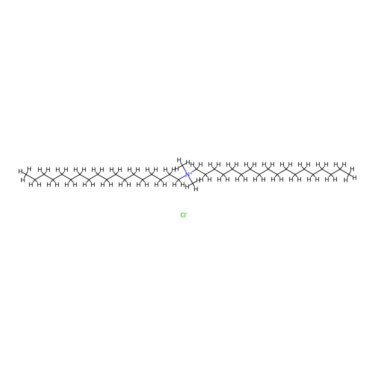 Distearyldimethylammonium chloride molecular structure, CAS 107-64-2