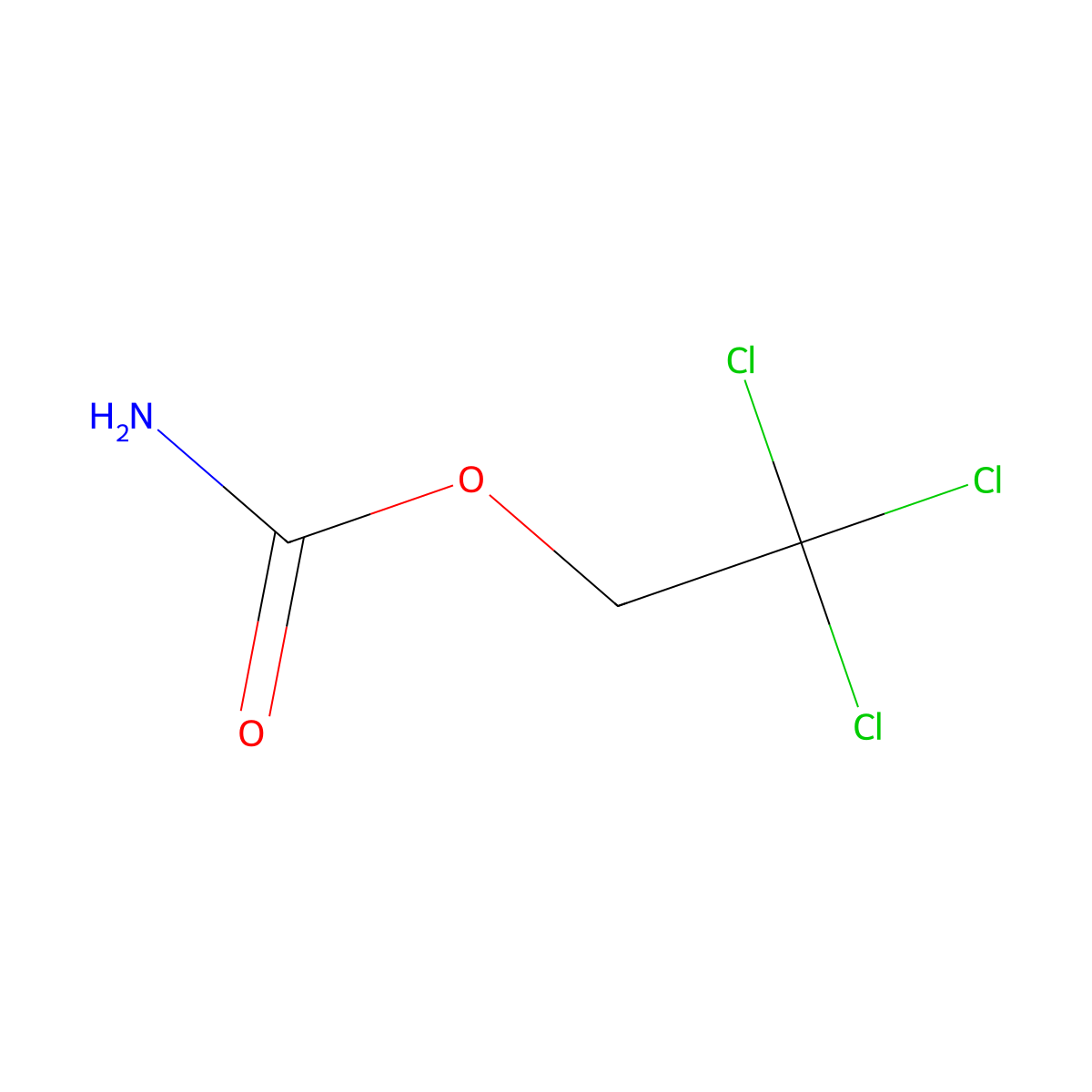 Trichlorourethan molecular structure, CAS 107-69-7