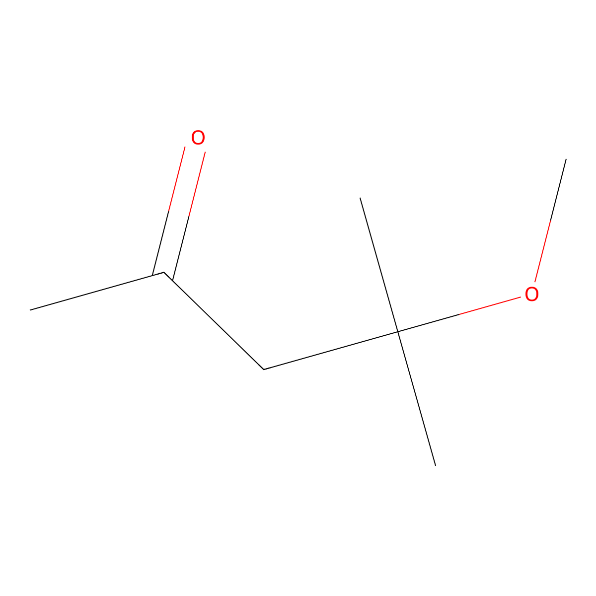 4-Methoxy-4-methyl-2-pentanone molecular structure, CAS 107-70-0