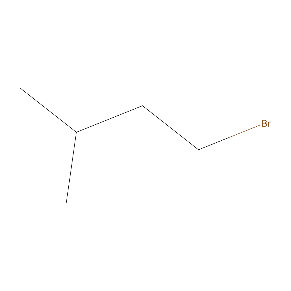 1-Bromo-3-methylbutane molecular structure, CAS 107-82-4