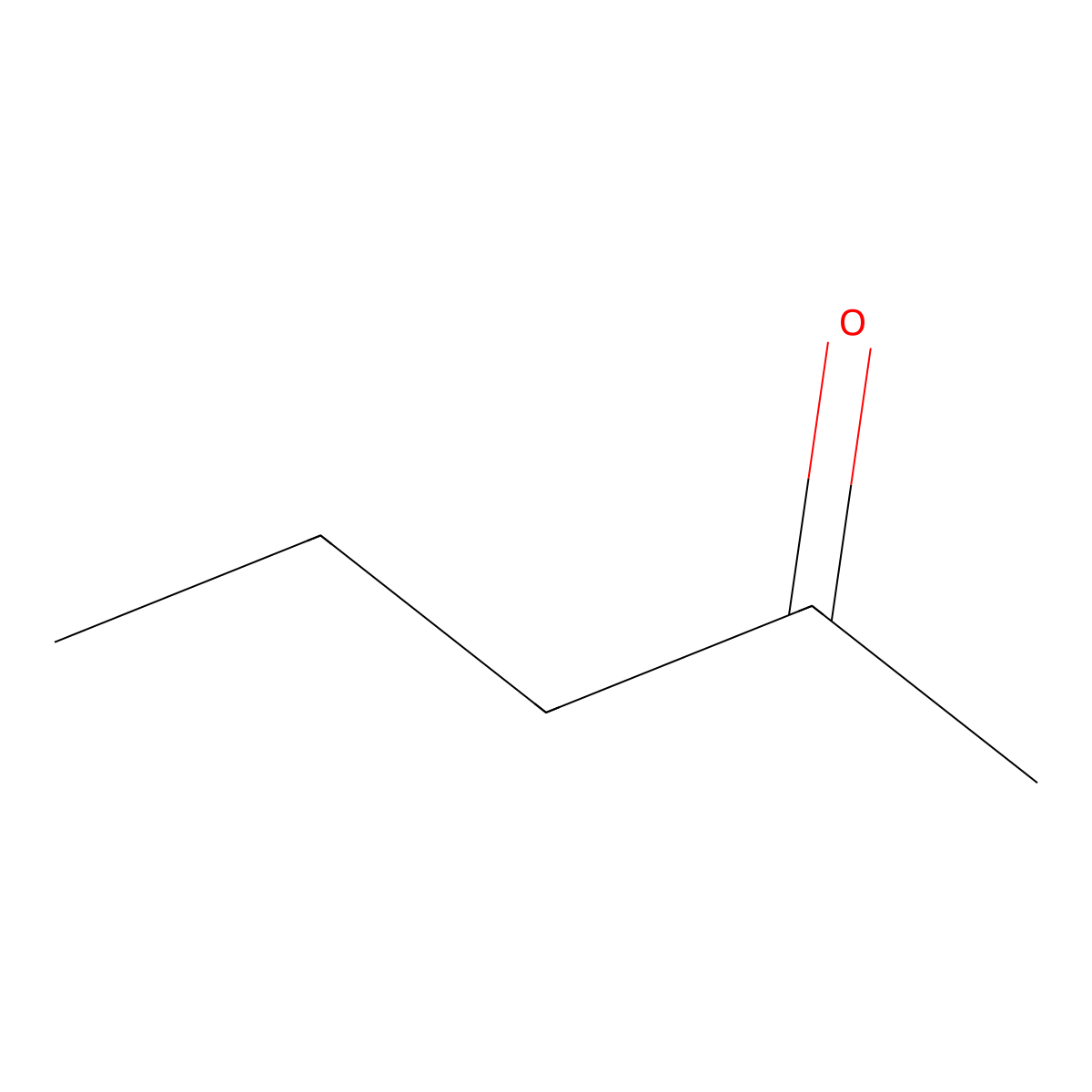 2-Pentanone molecular structure, CAS 107-87-9