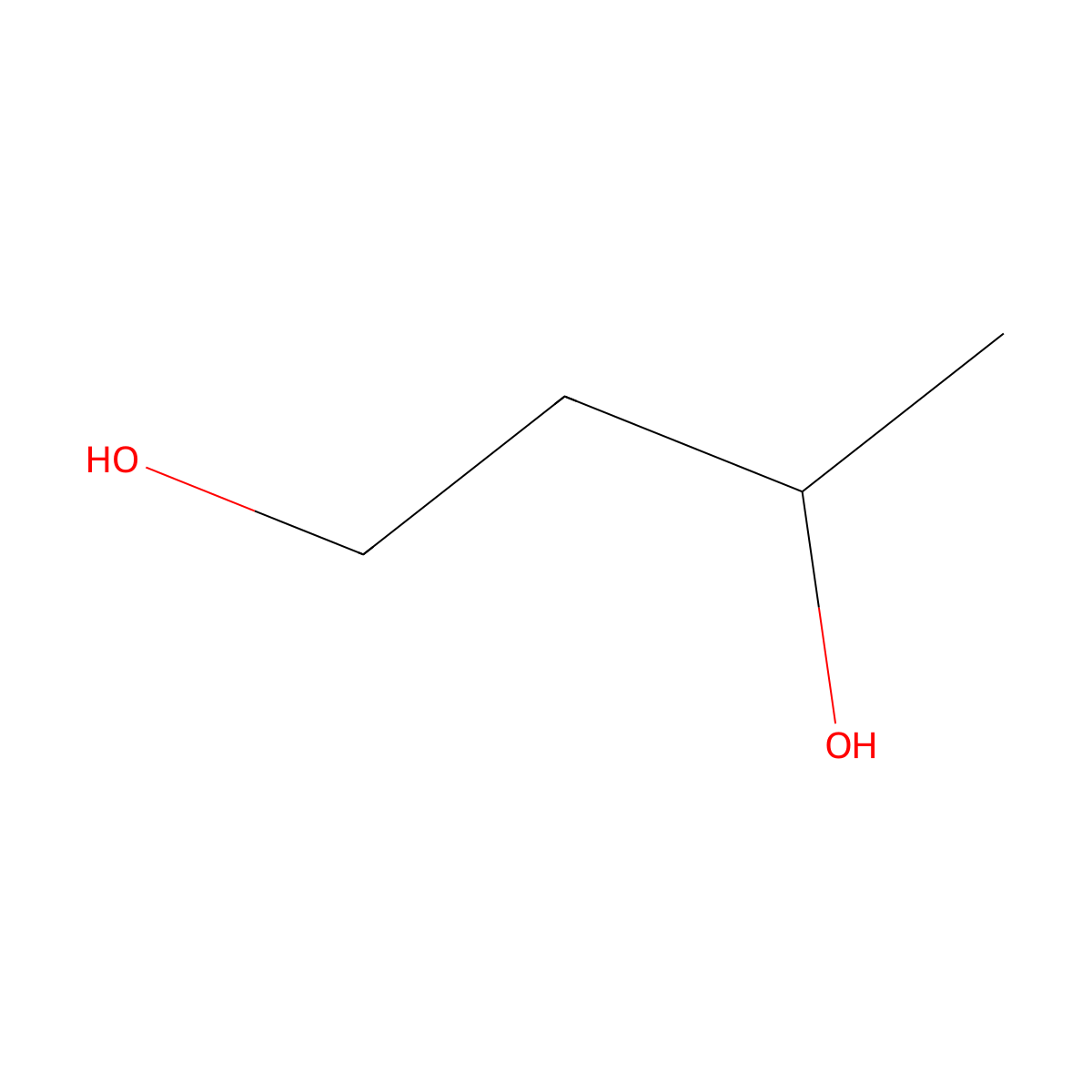 1,3-Butanediol molecular structure, CAS 107-88-0