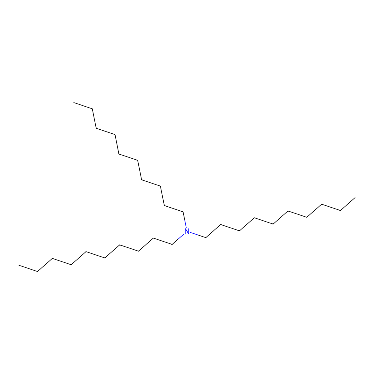 1-Decanamine, N,N-didecyl- molecular structure, CAS 1070-01-5