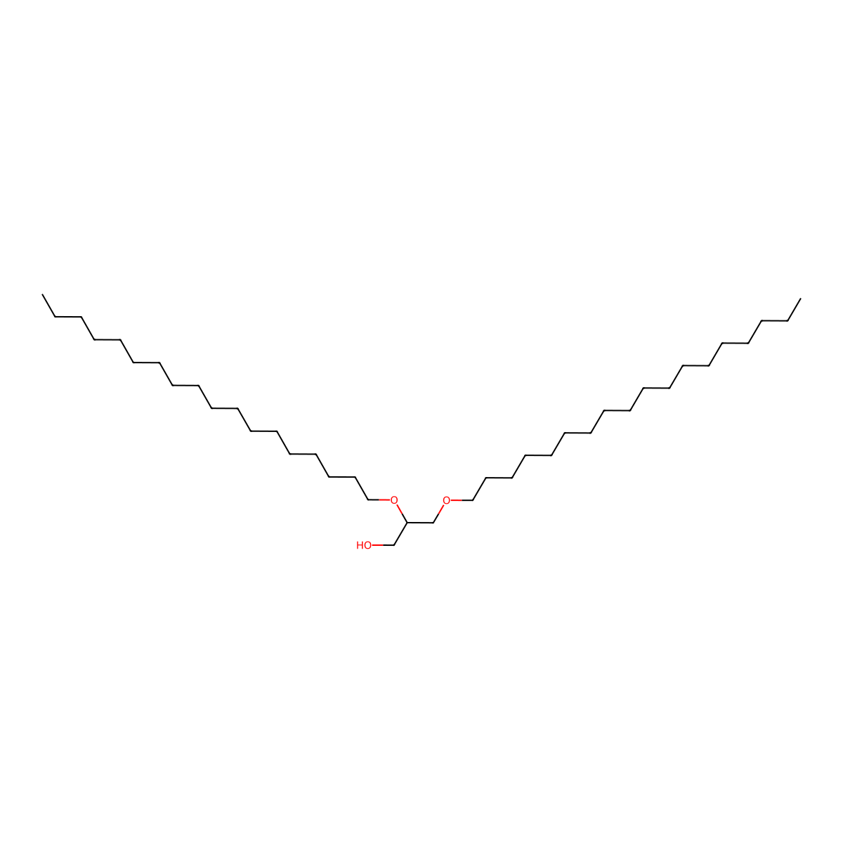 2,3-Dioctadecyl-sn-glycerol molecular structure, CAS 1070-09-3