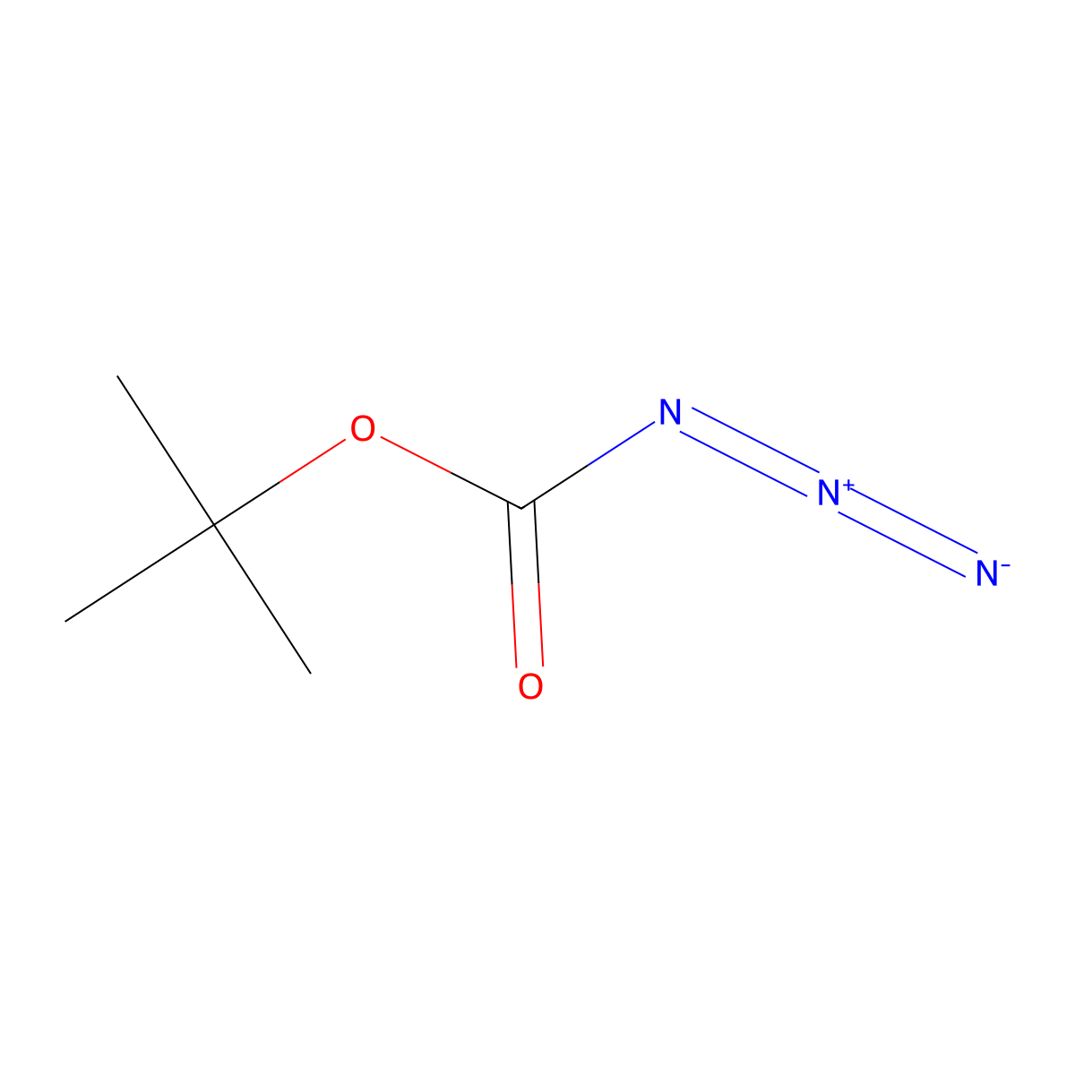 Carbonazidic acid, 1,1-dimethylethyl ester molecular structure, CAS 1070-19-5
