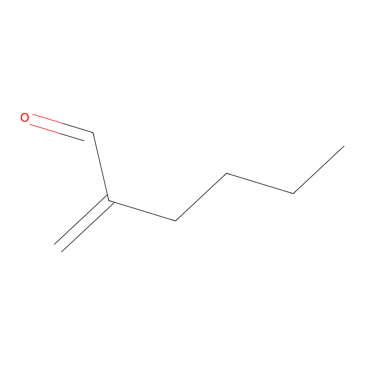 2-Methylenehexanal molecular structure, CAS 1070-66-2