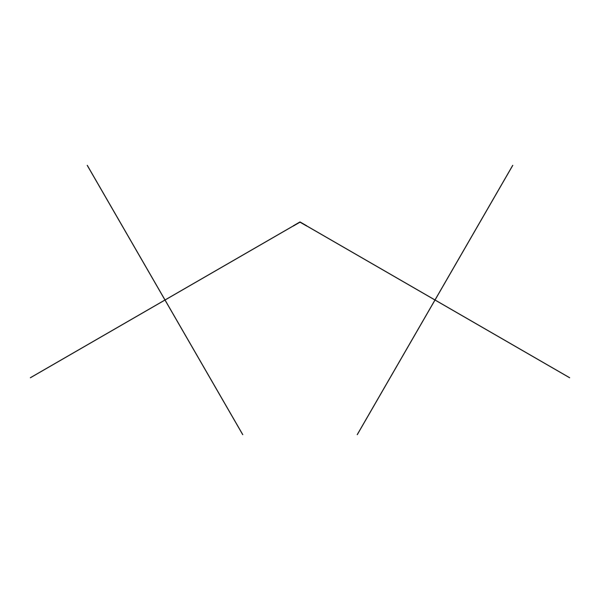2,2,4,4-Tetramethylpentane molecular structure, CAS 1070-87-7